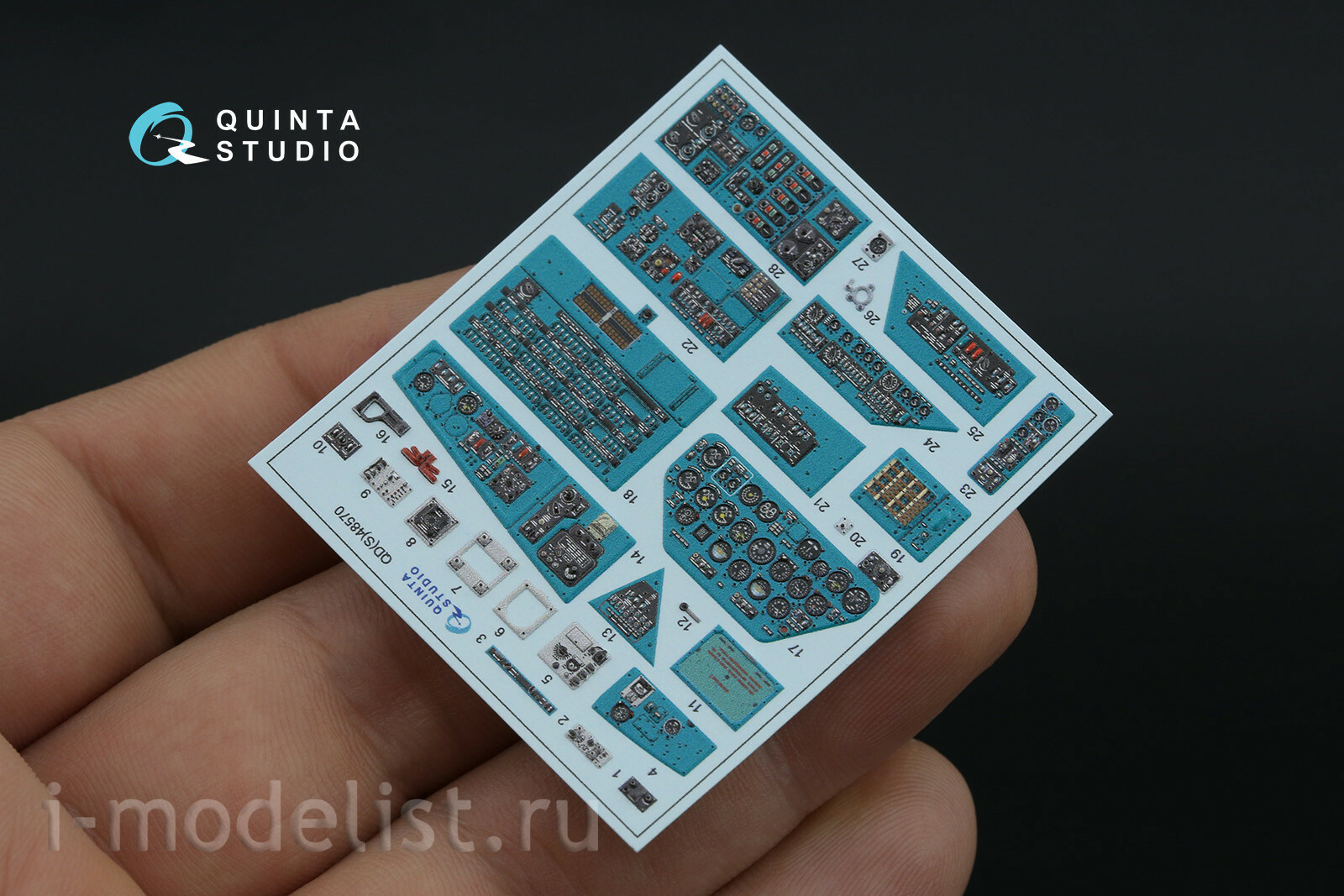 QD48570 Quinta Studio 1/48 3D Декаль интерьера кабины Mu-24А (Трубач)