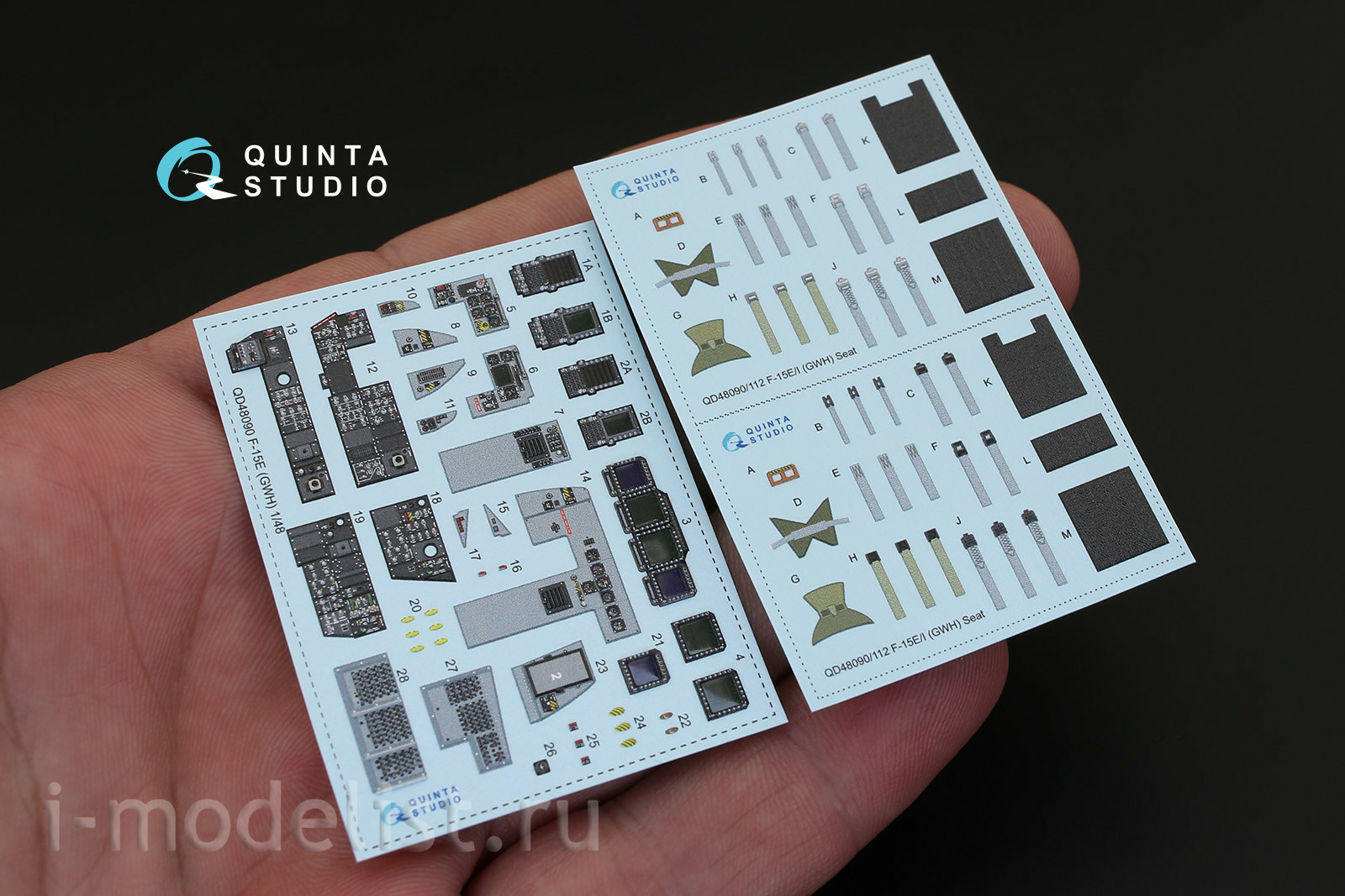 QD48090 Quinta Studio 1/48 3D Декаль интерьера кабины F-15E (для модели GWH)