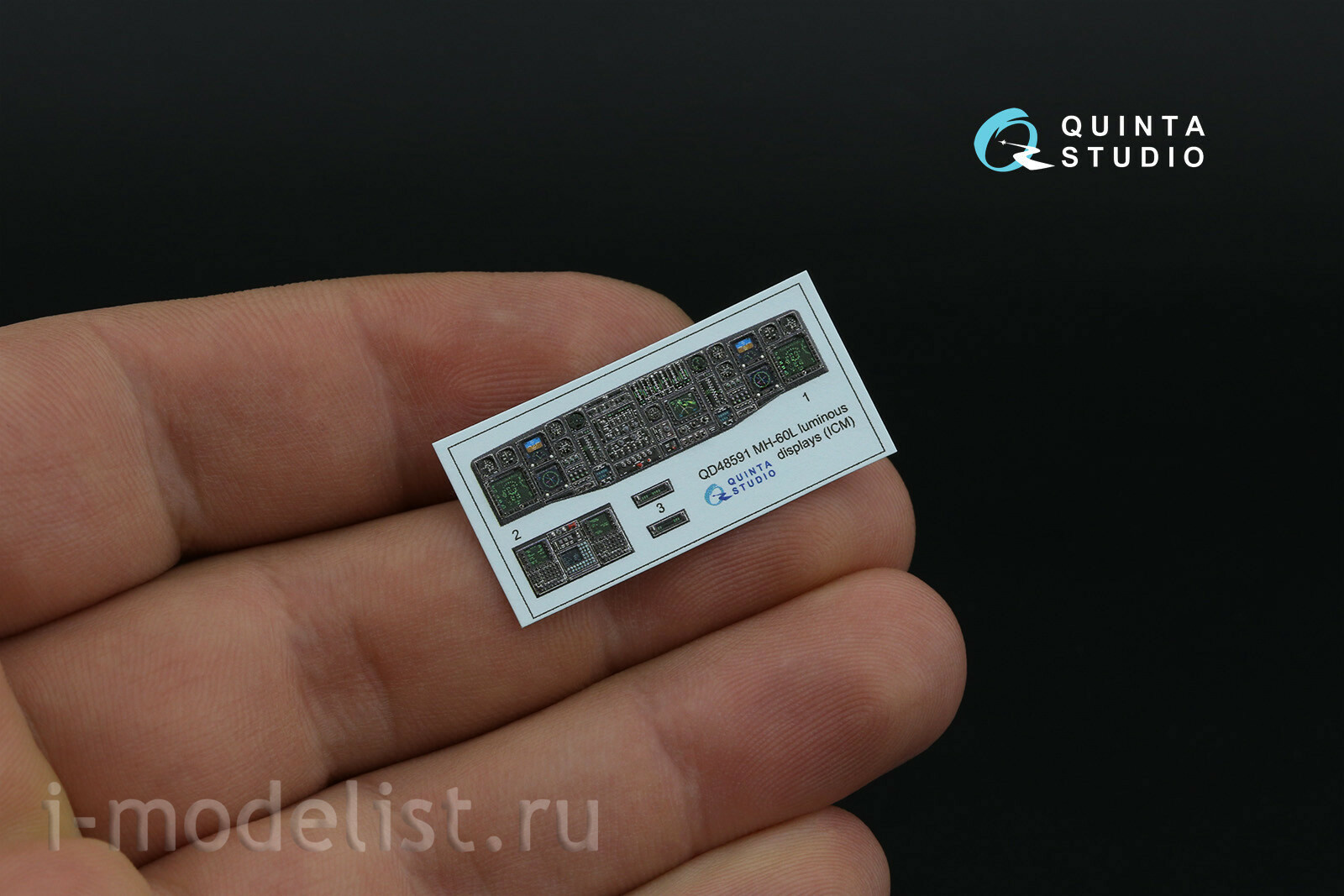 QD48591 Quinta Studio 1/48 3D Декаль MH-60L Blackhawk включенные дисплеи для наборов QD+48590/QDS-48590 (ICM)