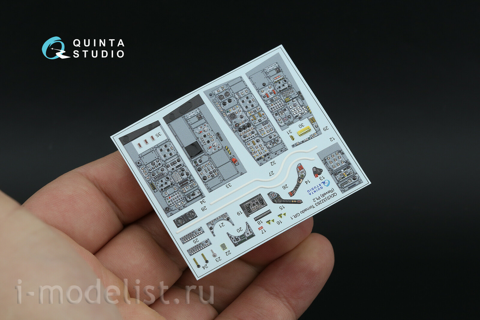 QD+32263 Quinta Studio 1/32 3D Декаль интерьера кабины Tornado GR.1 (Revell) (с 3D-печатными деталями)