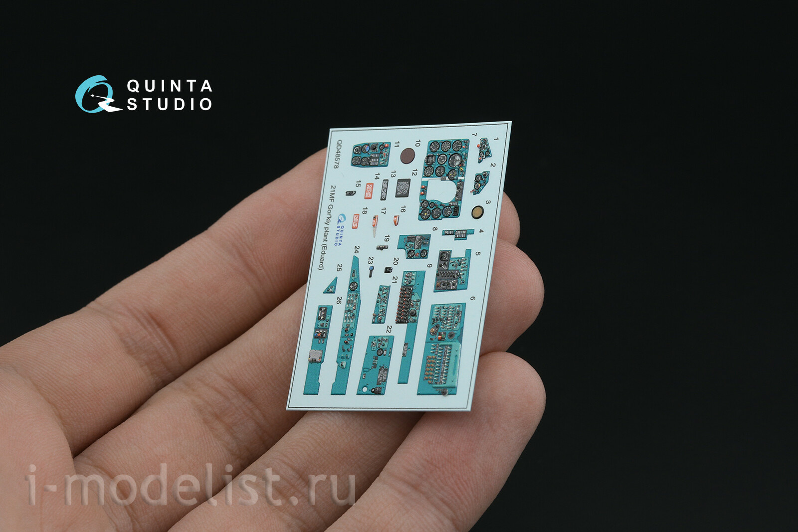 QD+48578 Quinta Studio 1/48 3D Декаль интерьера кабины MIGG-21МФ (Горьковского завода) (Eduard) (с 3D-печатными деталями)