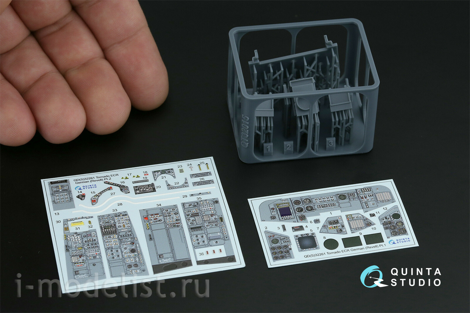 QDS+32261 Quinta Studio 1/32 3D Декаль интерьера кабины Tornado ECR (ВВС Германии) (Revell) (с 3D-печатными деталями) (малая версия)