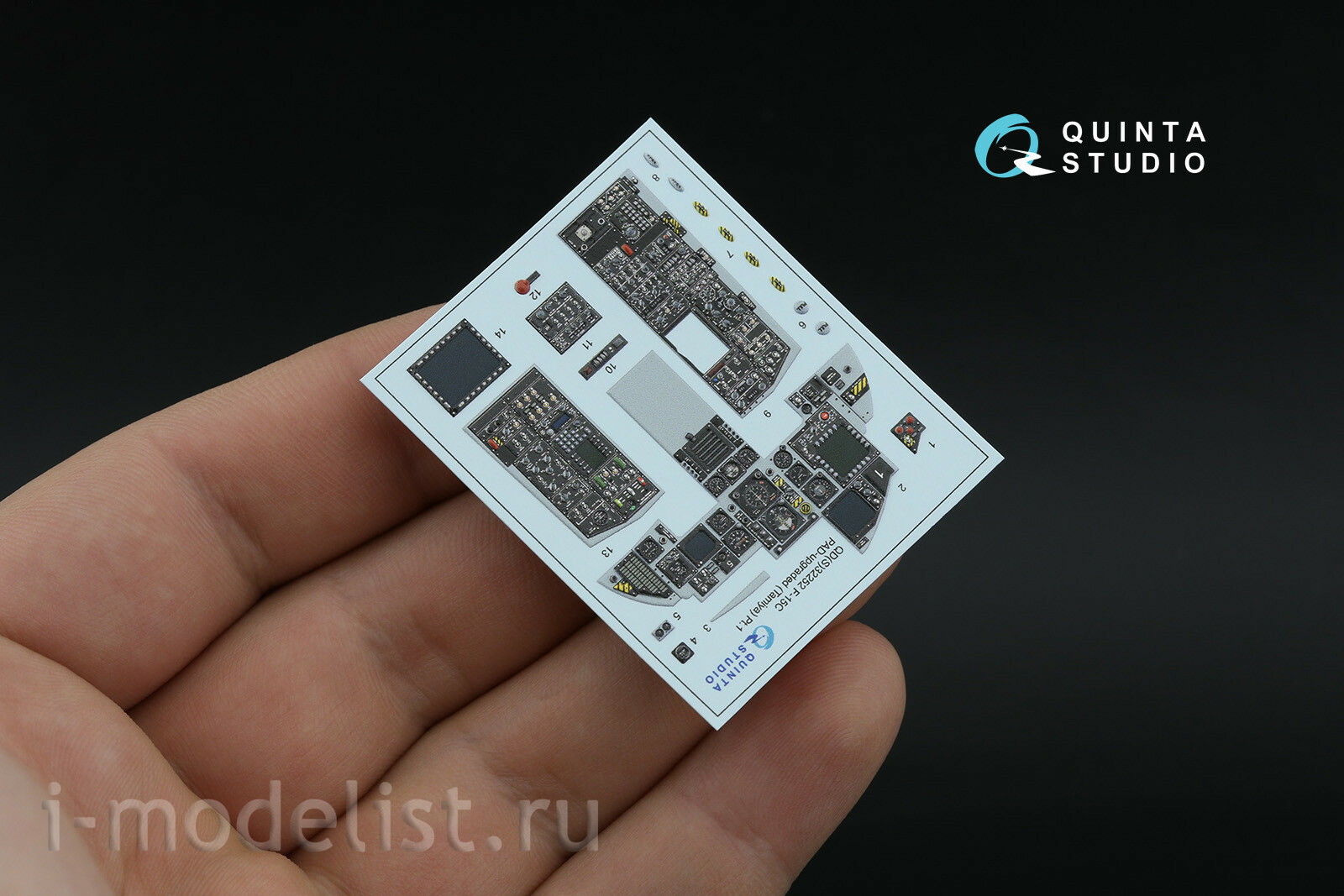 QDS+32252 Quinta Studio 1/32 3D Декаль интерьера кабины F-15C PAD-upgraded (Tamiya) (малая версия) (с 3D-печатными деталями)