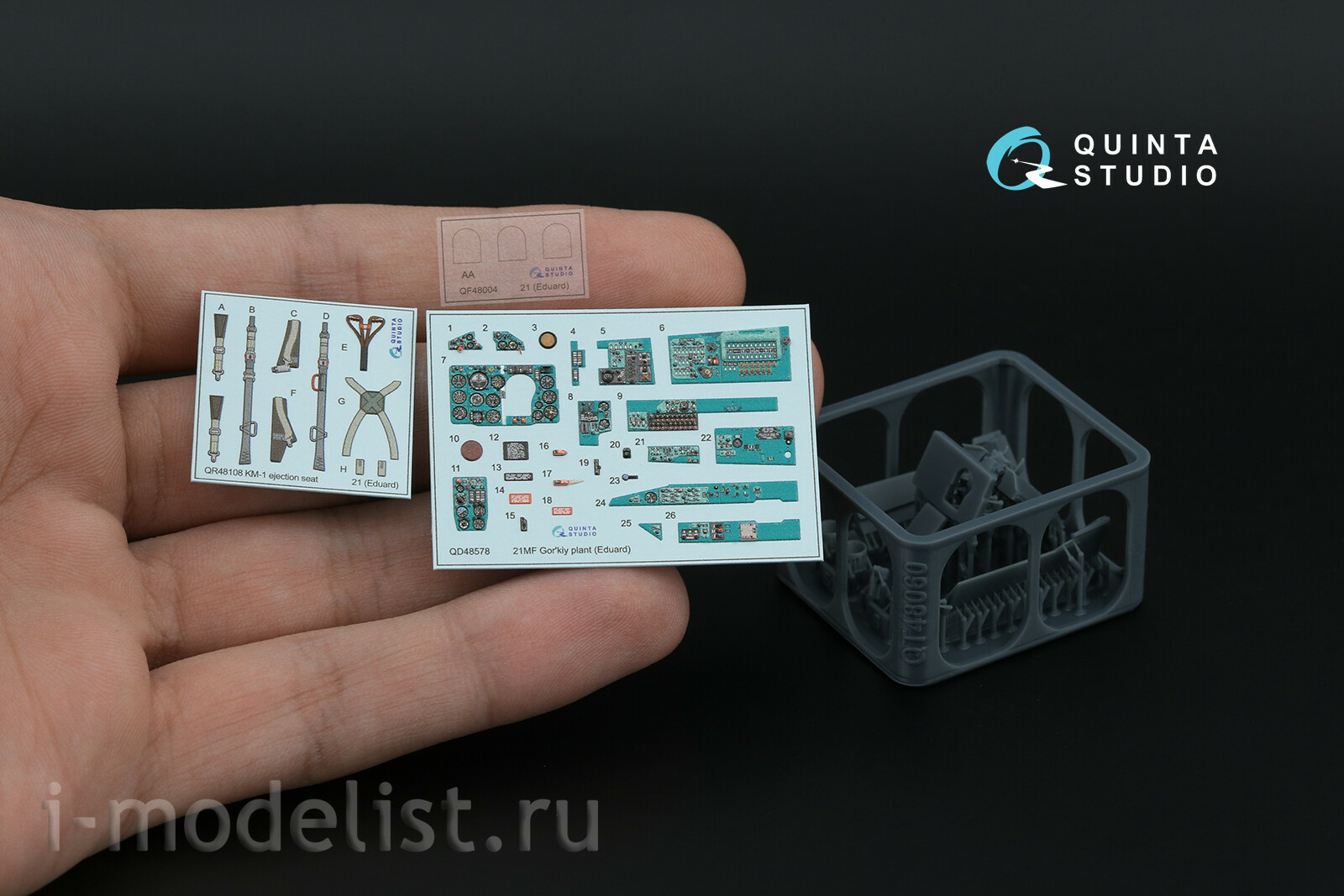 QD+48578 Quinta Studio 1/48 3D Декаль интерьера кабины MIGG-21МФ (Горьковского завода) (Eduard) (с 3D-печатными деталями)