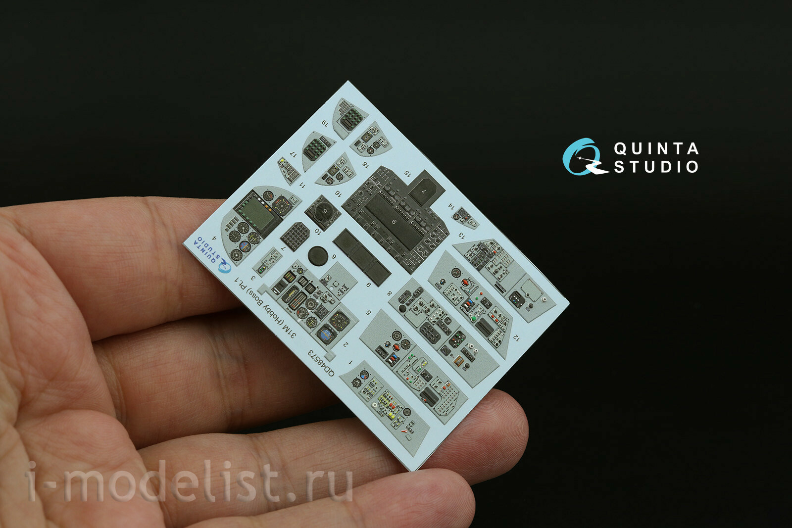 QD48573 Quinta Studio 1/48 3D Декаль интерьера кабины MiGG-31М (HobbyBoss)