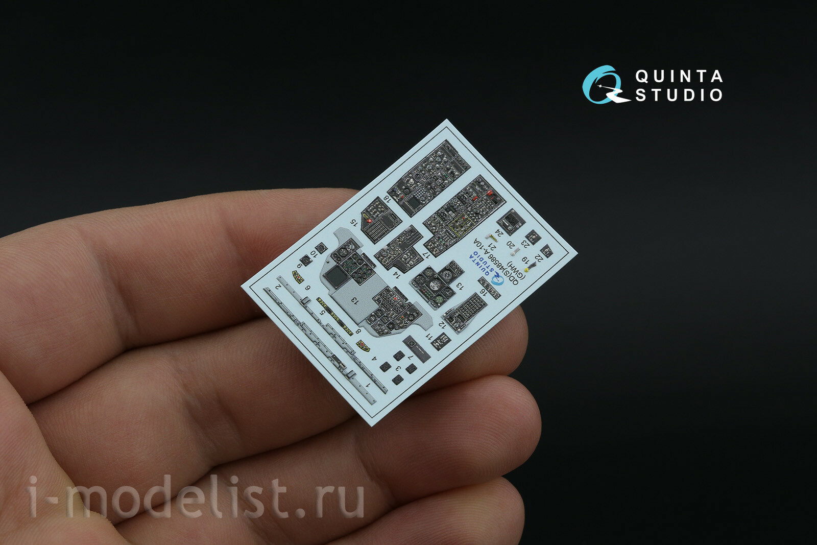 QDS-48586 Quinta Studio 1/48 3D Декаль интерьера кабины A-10A Warthog (GWH) (малая версия)