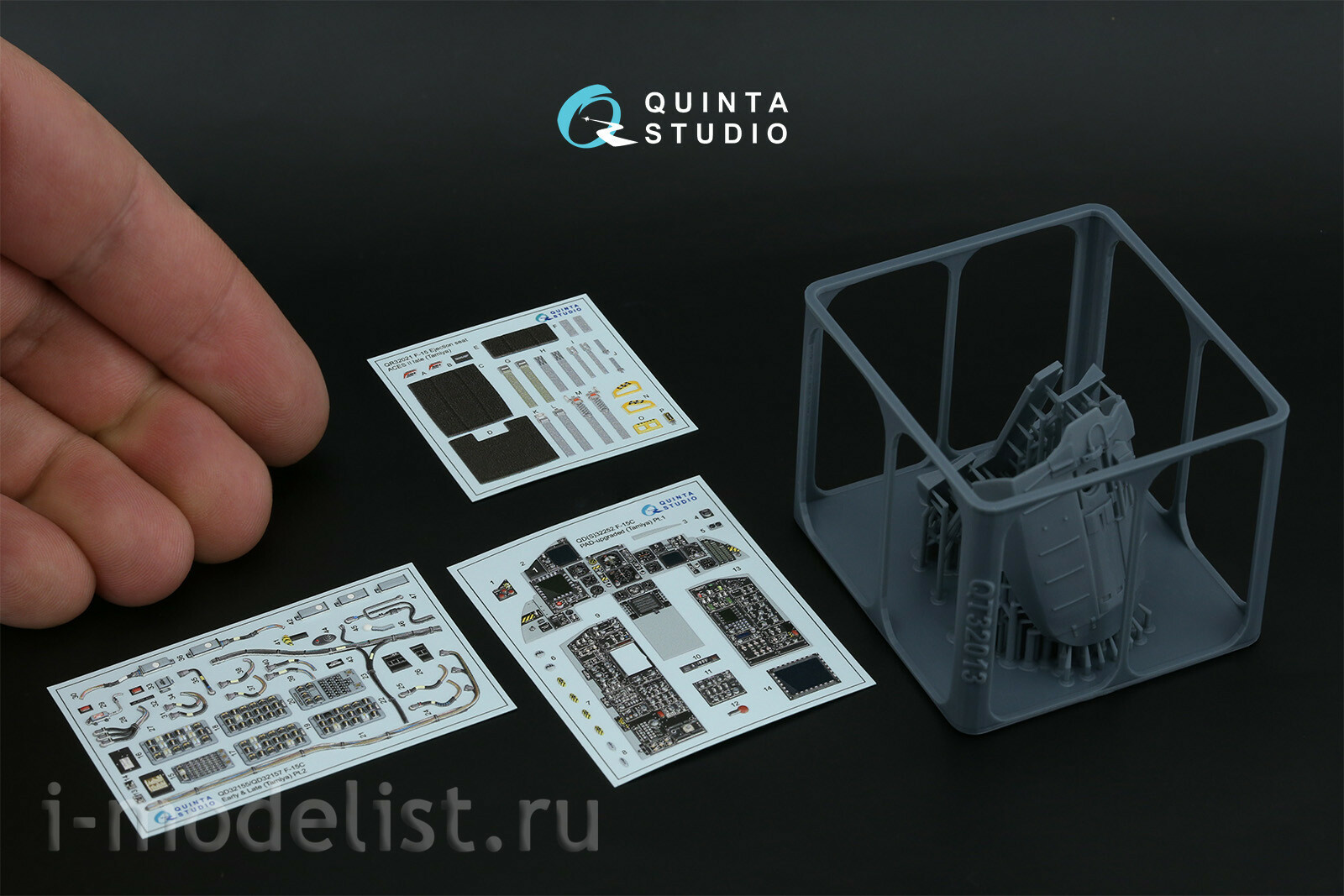 QD+32252 Quinta Studio 1/32 3D Декаль интерьера кабины F-15C PAD-upgraded (Tamiya) (с 3D-печатными деталями)