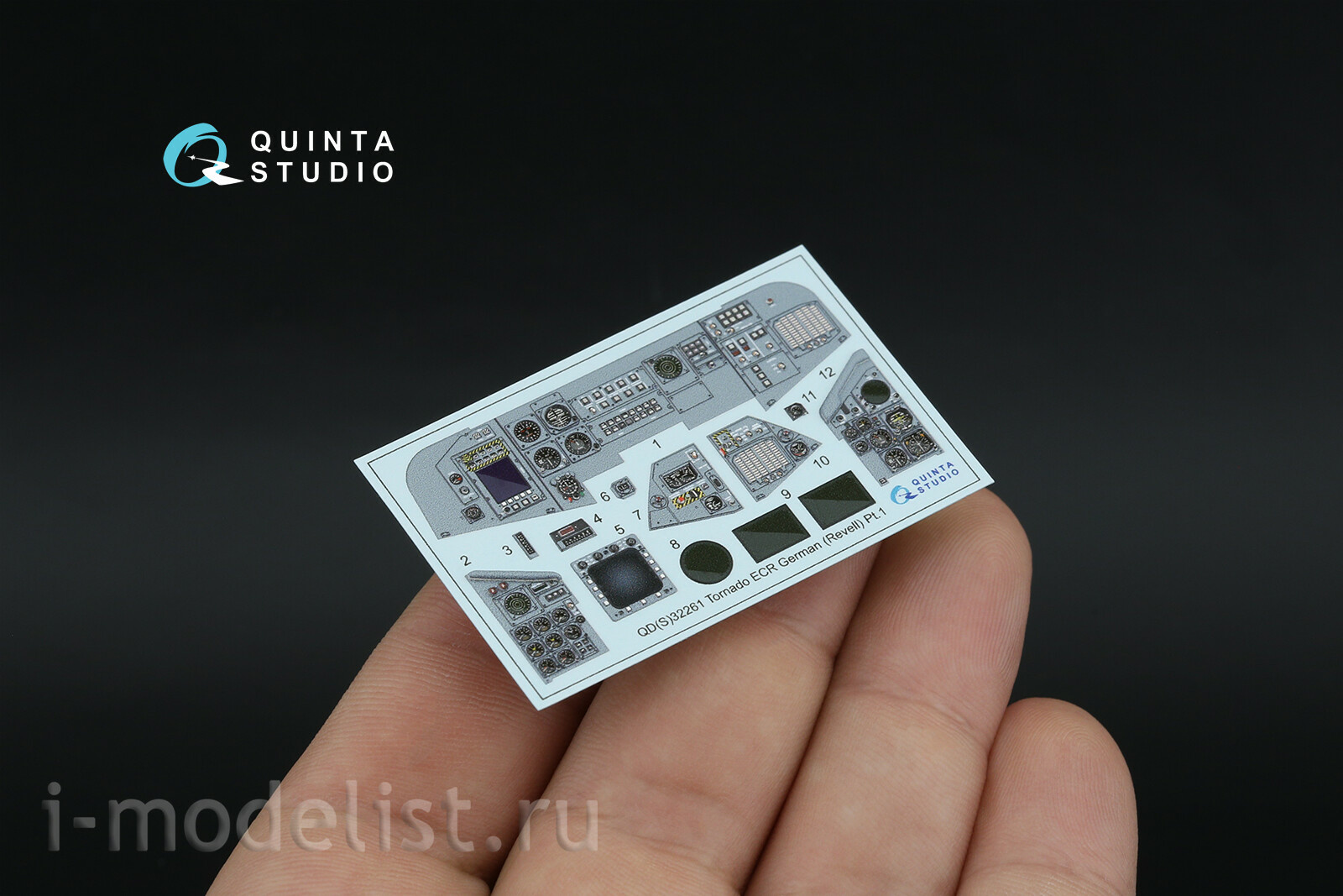 QDS+32261 Quinta Studio 1/32 3D Декаль интерьера кабины Tornado ECR (ВВС Германии) (Revell) (с 3D-печатными деталями) (малая версия)