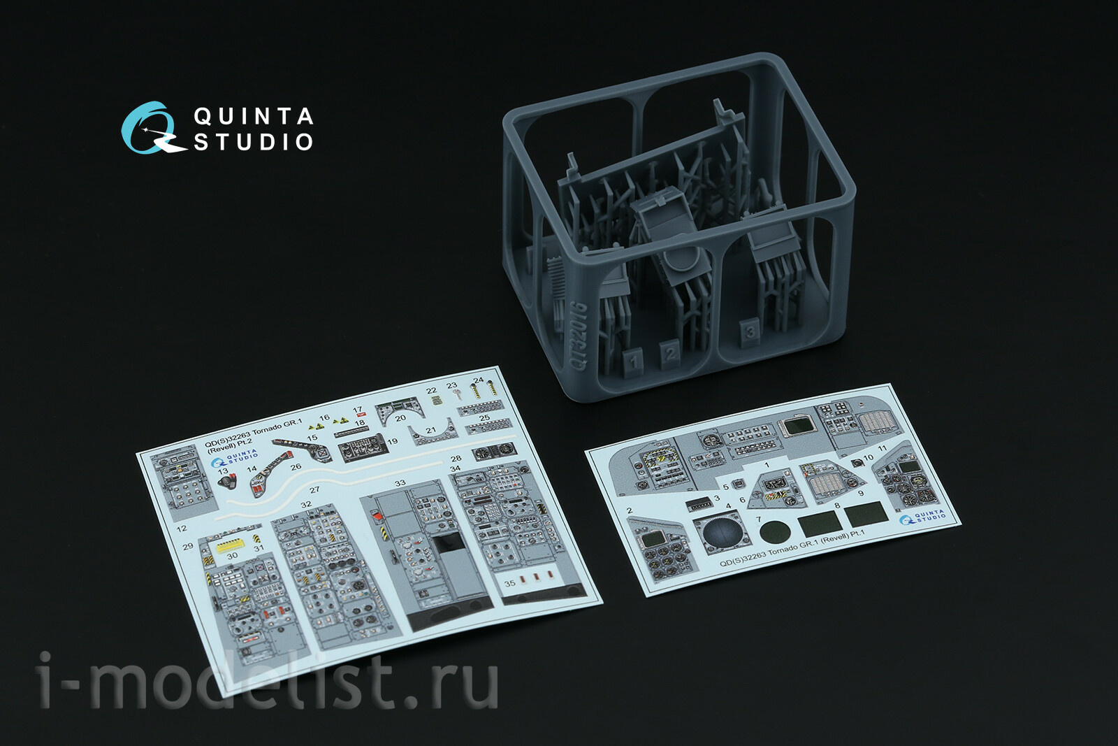 QDS+32263 Quinta Studio 1/32 3D Декаль интерьера кабины Tornado GR.1 (Revell) (с 3D-печатными деталями) (малая версия)