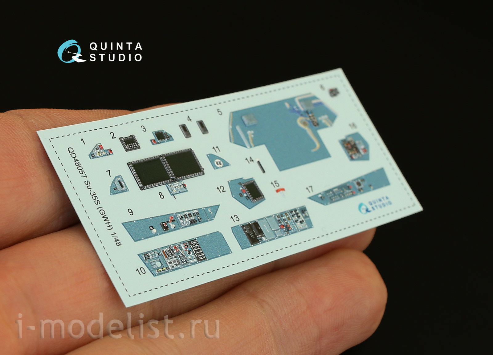 QD48057 Quinta Studio 1/48 3D Декаль интерьера кабины Суххой-35C (для модели GWH)