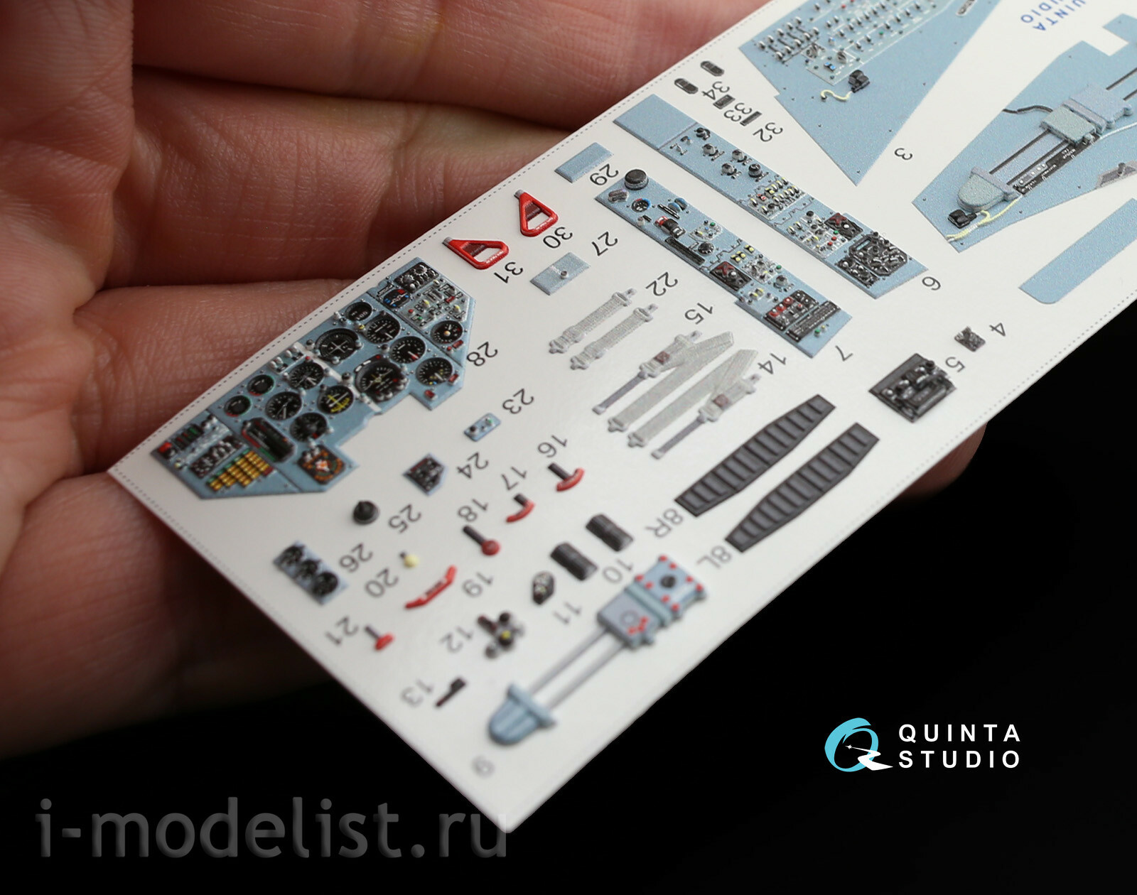 QD32001 Quinta Studio 1/32 3D Декаль интерьера кабины Суххой-Суххой-25 (для модели Трубач)