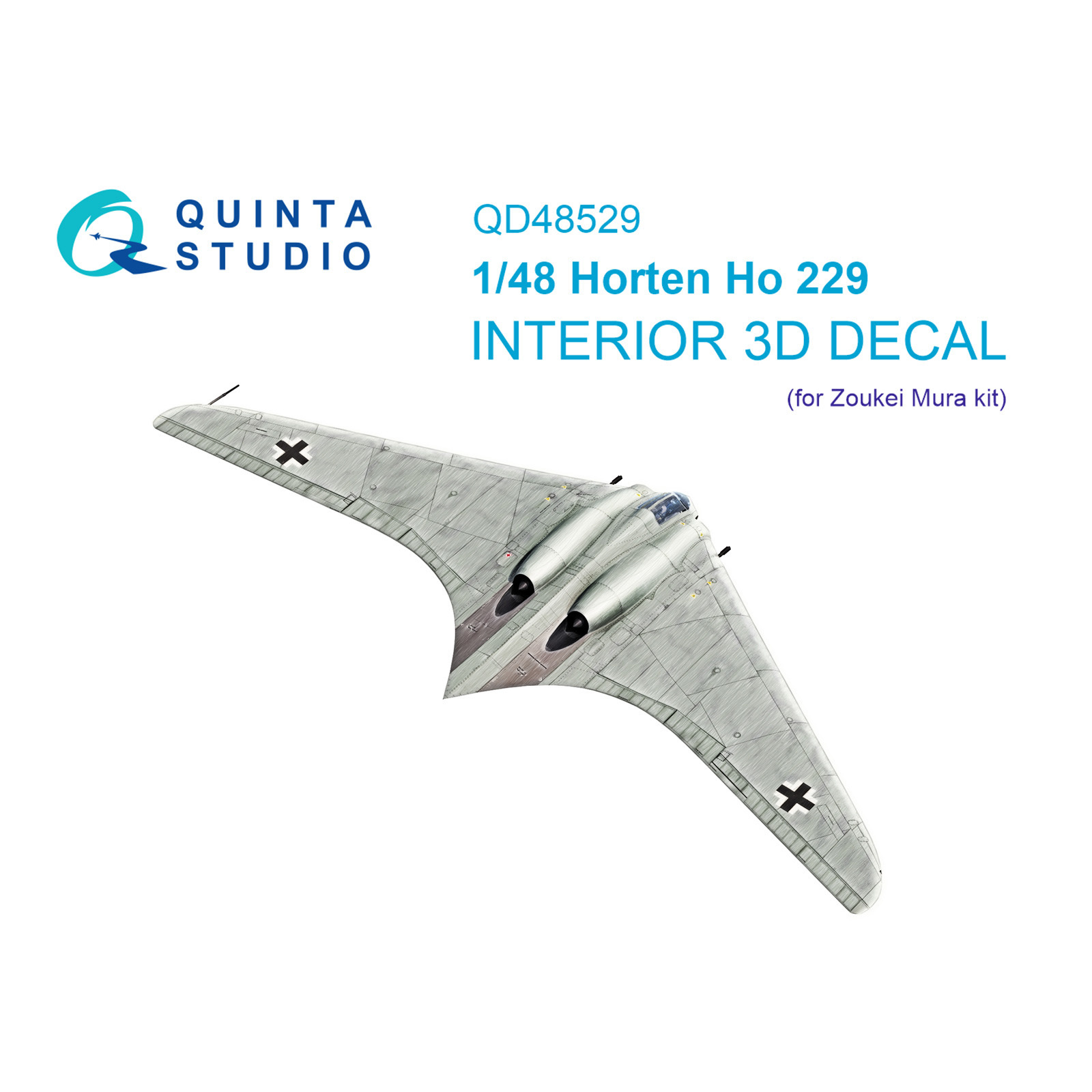 QD48529 Quinta Studio 1/48 3D Декаль интерьера для Horten Ho 229 (Zoukei Mura SWS)