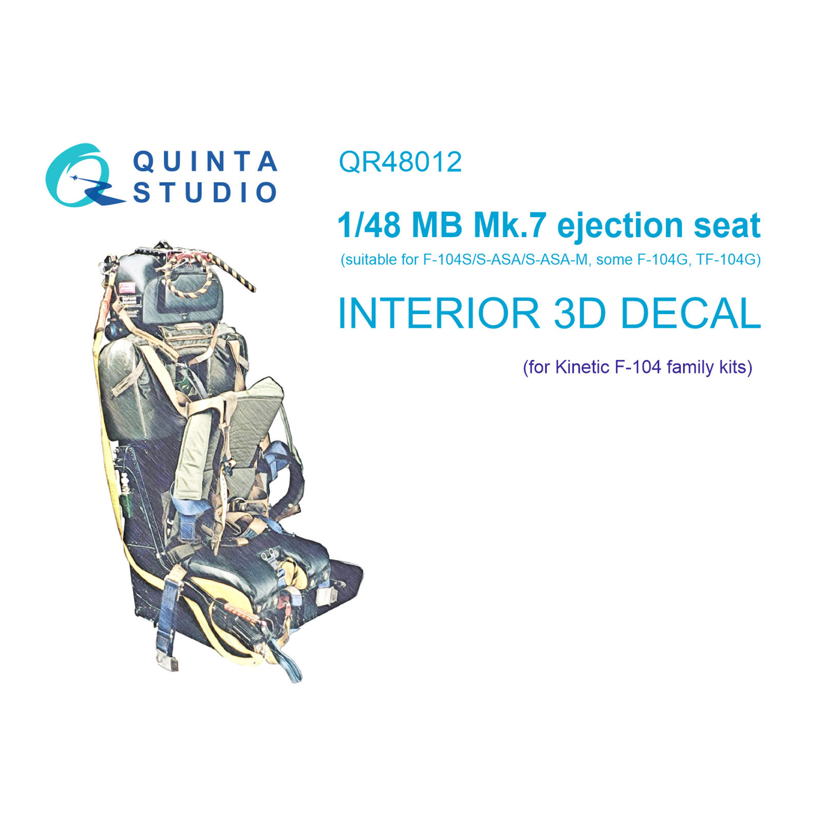 QR48012 Quinta Studio 1/48 Кресло MB Mk.7 для семейста F-104 (Kinetic)