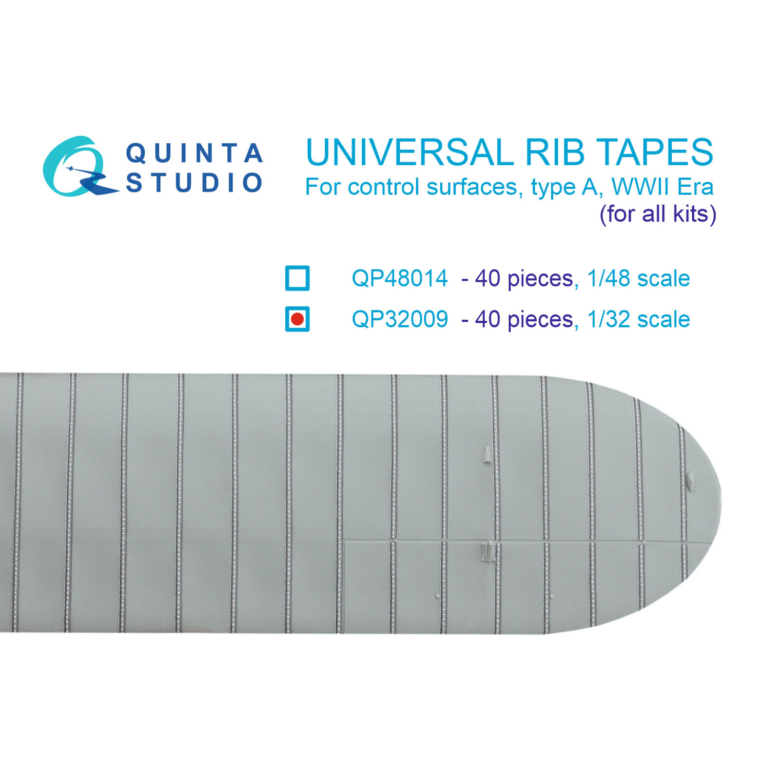 QP32009 Quinta Studio 1/32 Универсальные киперные ленты, тип A. ВМВ (для любых моделей)