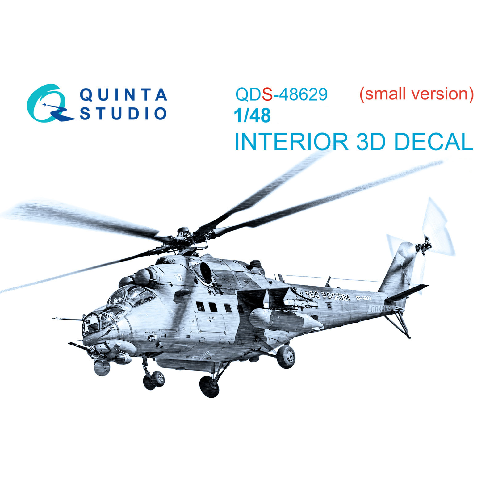QDS-48629 Quinta Studio 1/48 3D Декаль интерьера кабины Mu-35 (Трубач) (малая версия)