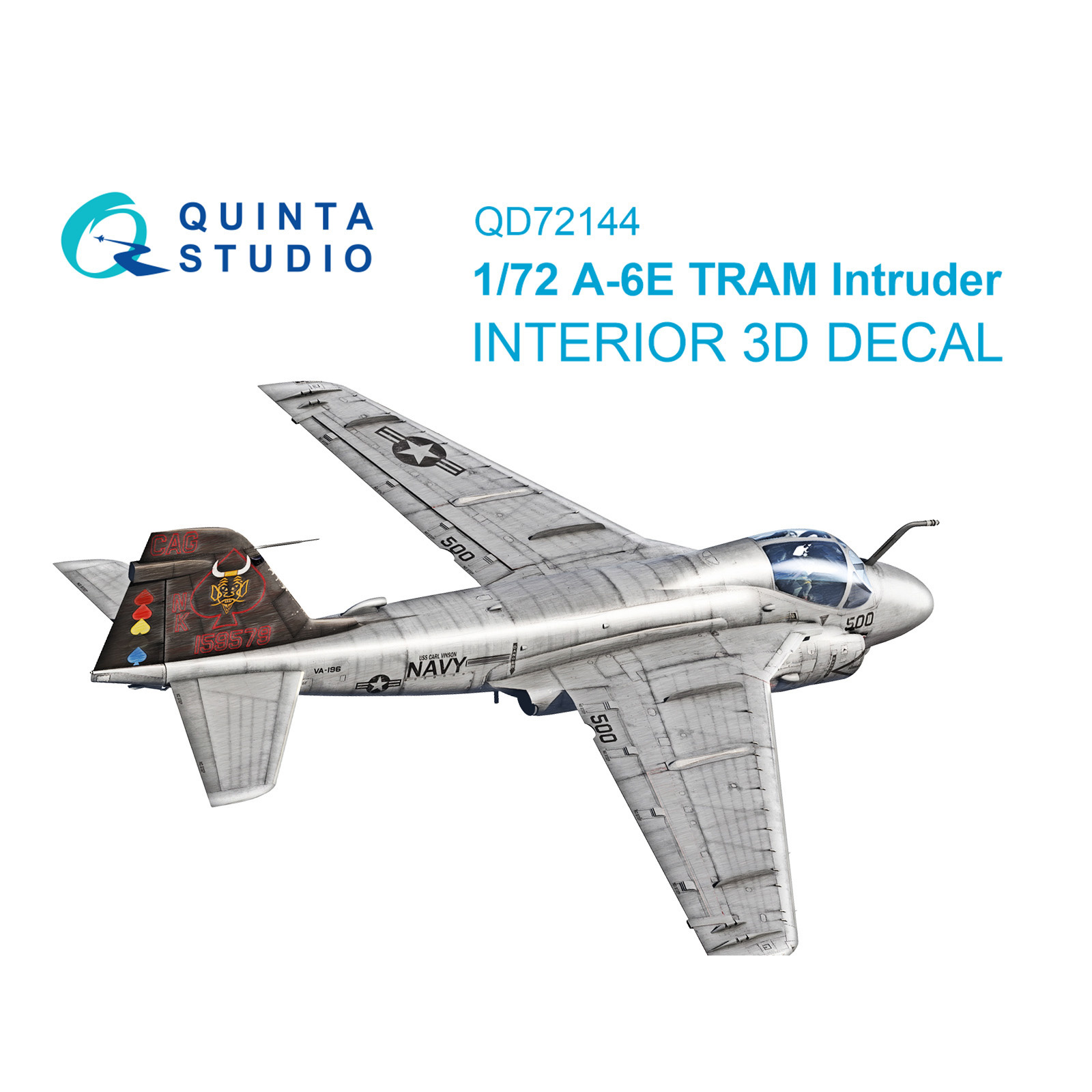 QD72144 Quinta Studio 1/72 3D Декаль интерьера кабины A-6E TRAM Intruder (Трубач)