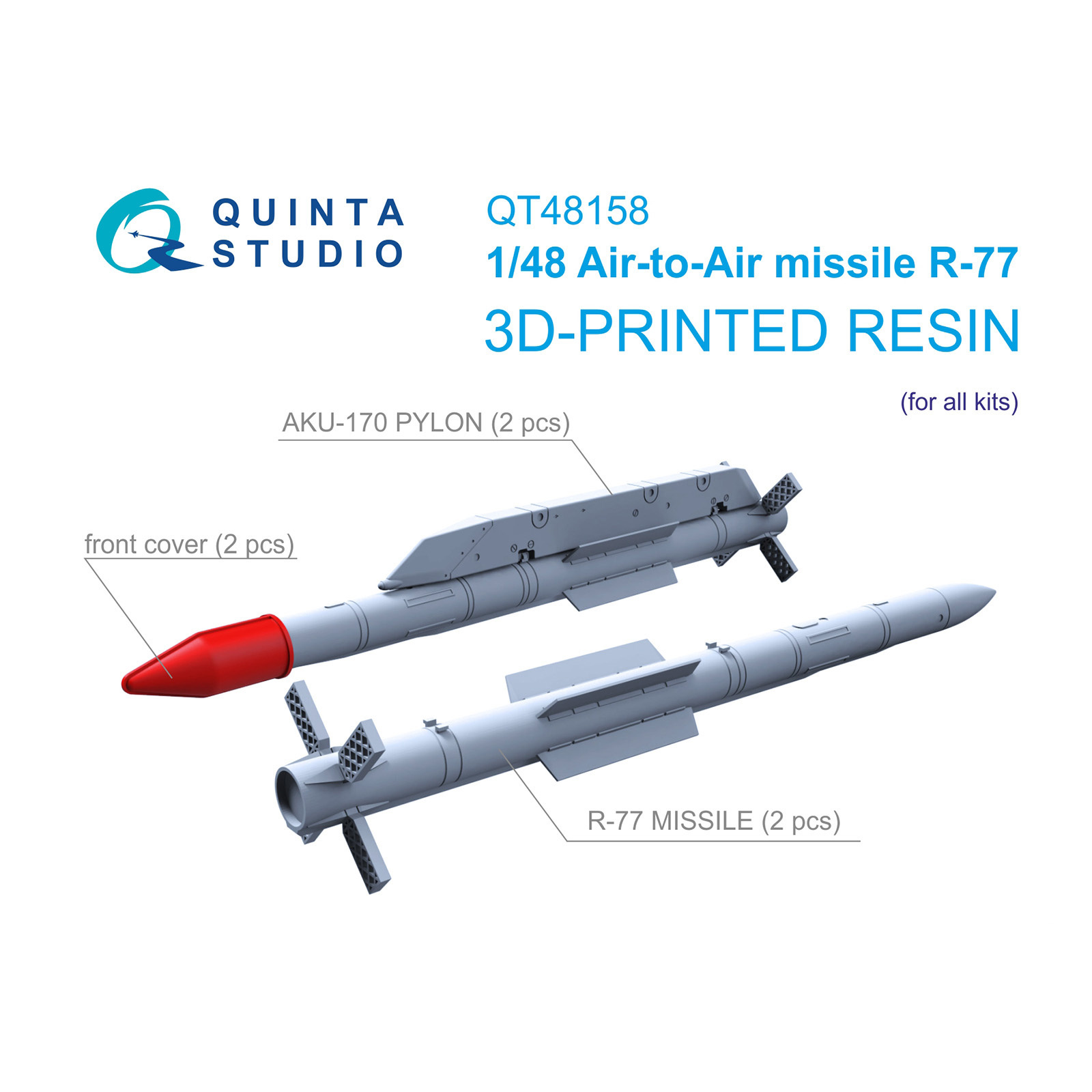 QT48158 Quinta Studio 1/48 Ракеты Воздух-Воздух Р-77