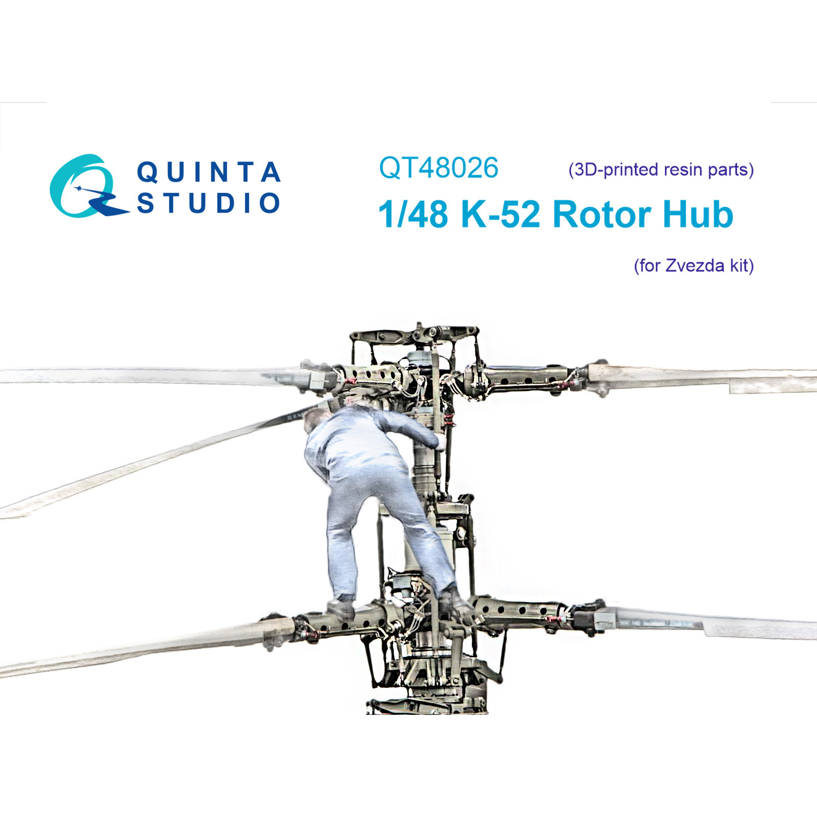 QT48026 Quinta Studio 1/48 Колонка Ротора для К-52 (Звезда)