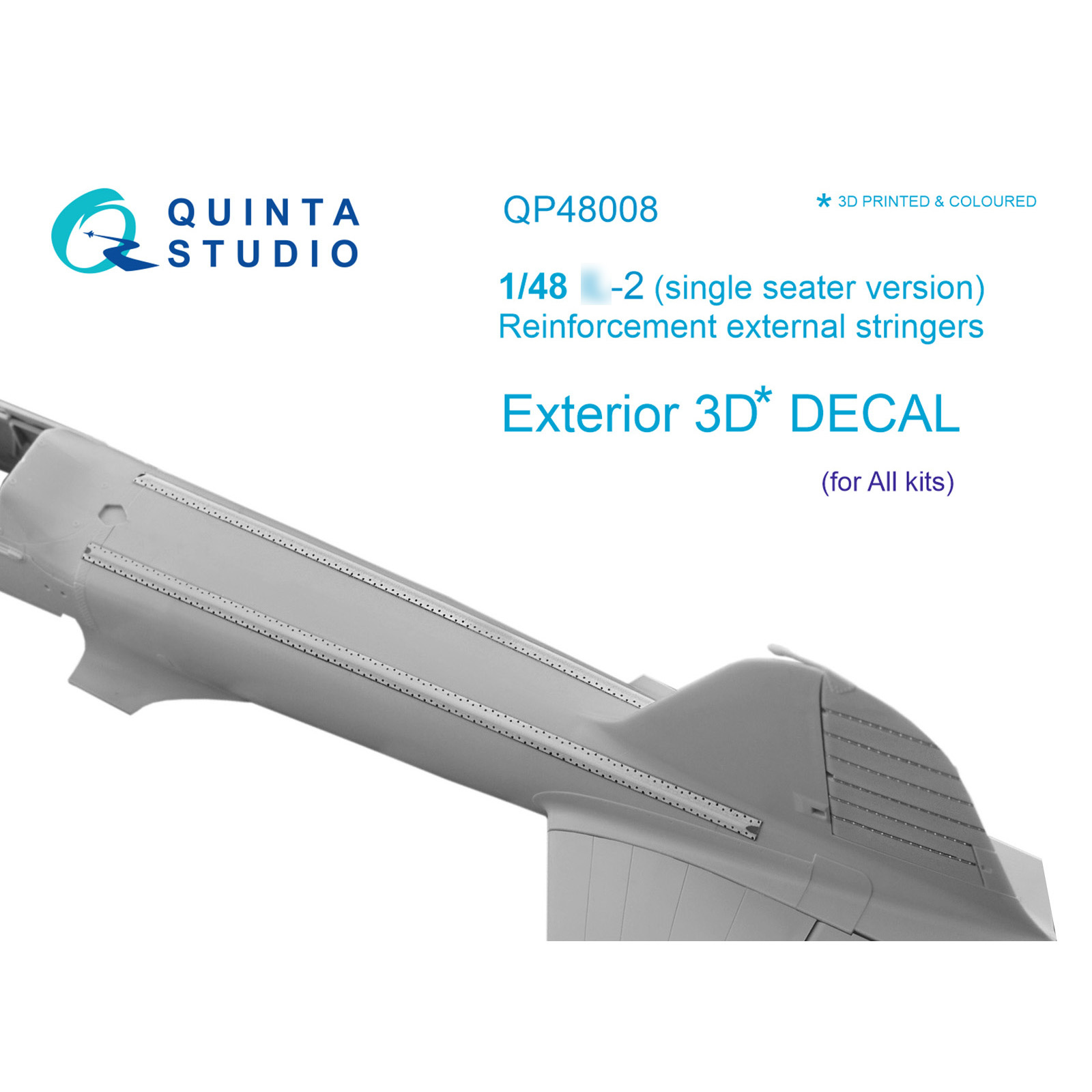 QP48008 Quinta Studio 1/48 Внешние усиливающие стрингеры для Илюшин-2 (одноместный) (все модели)