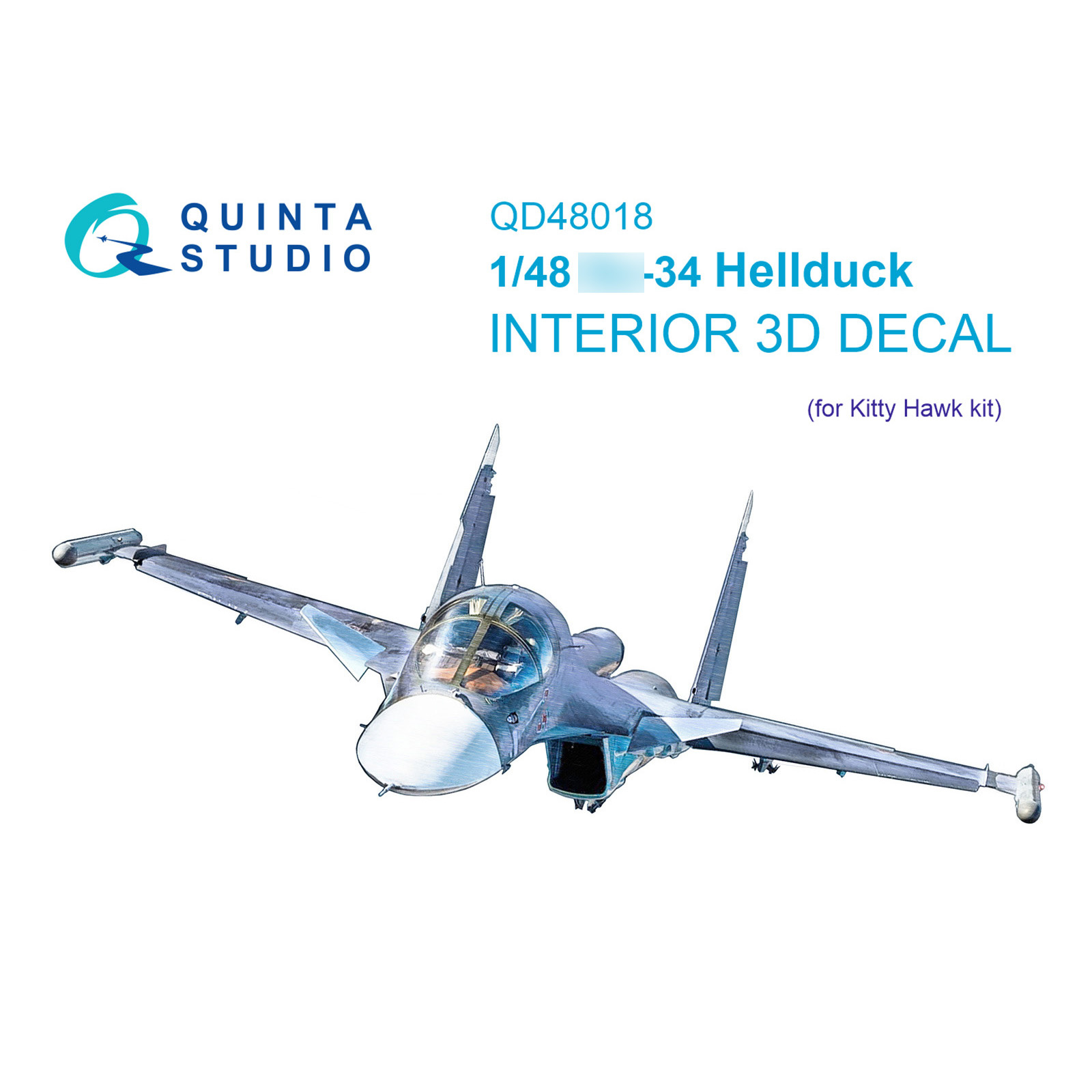 QD48018 Quinta Studio 1/48 3D Декаль интерьера Суххой-34 (KittyHawk)