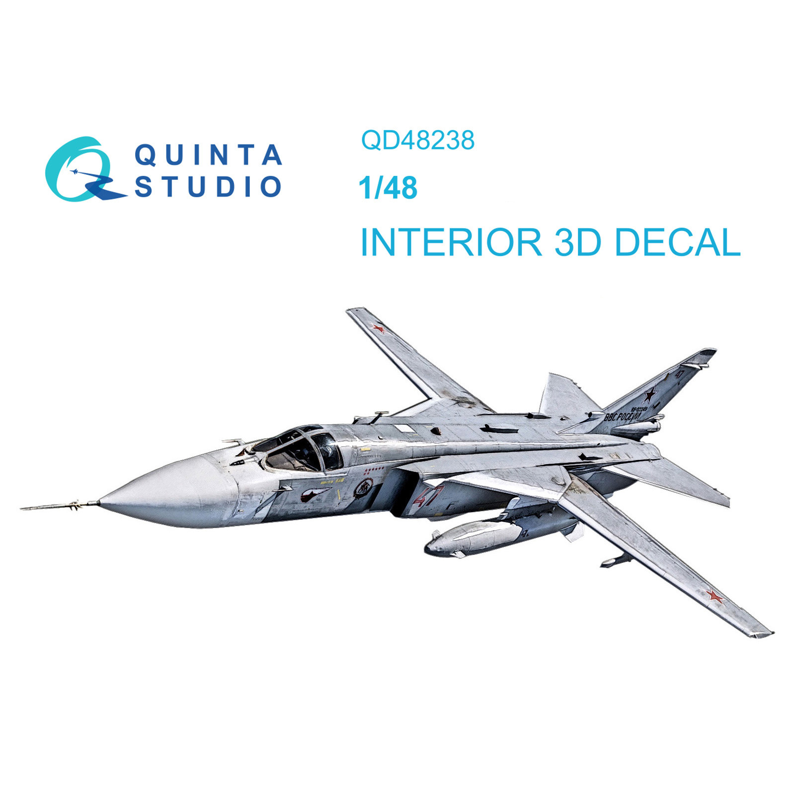QD48238 Quinta Studio 1/48 3D Декаль интерьера кабины C-24М (Трубач)