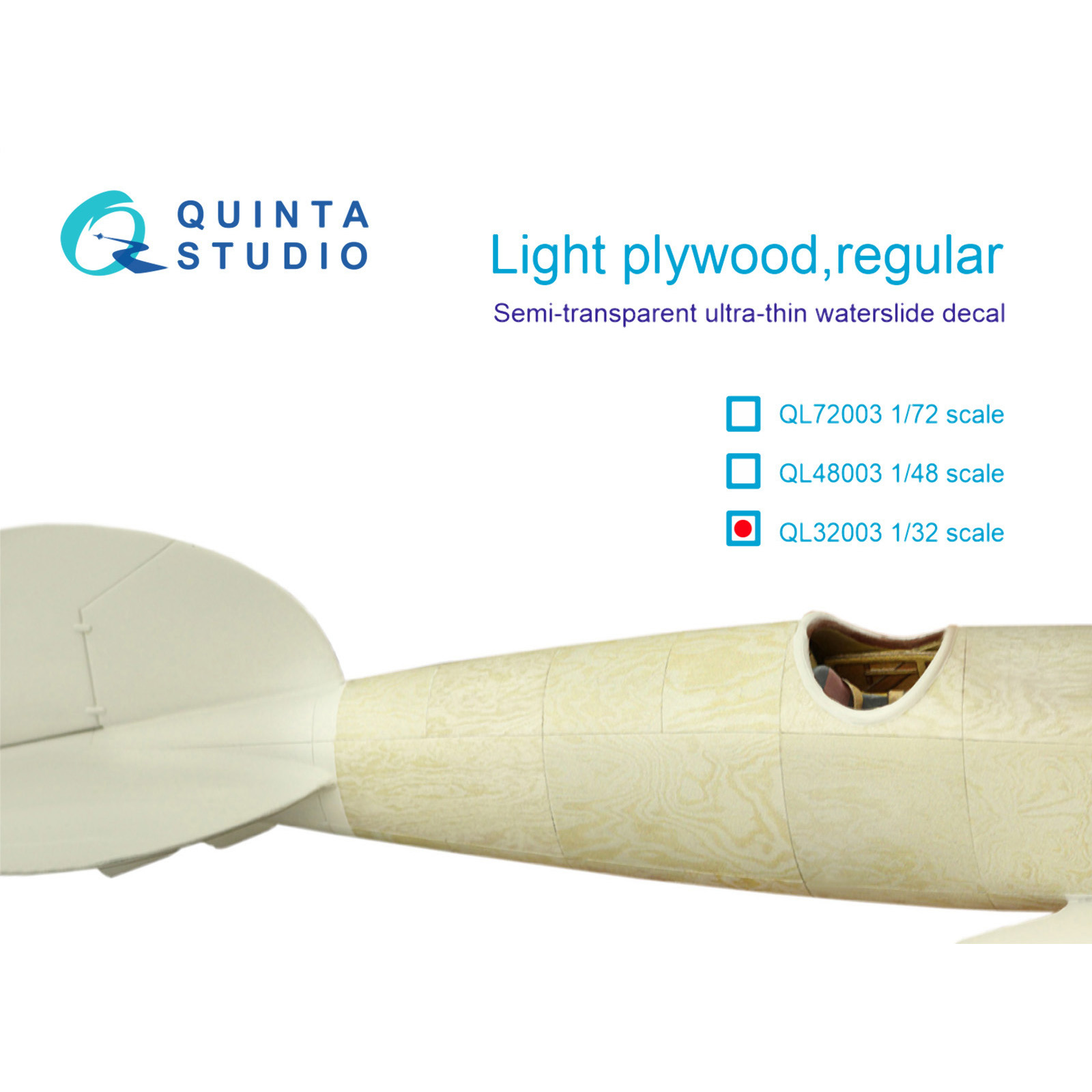 QL32003 Quinta Studio 1/32 Светлая фанера, обычная