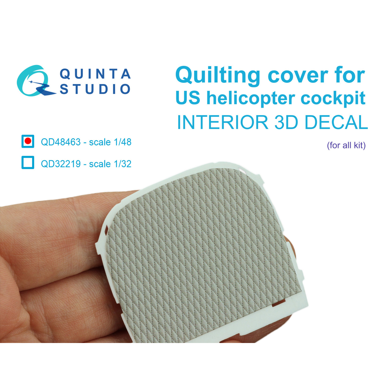 QD48463 Quinta Studio 1/48 Стеганая обивка для кабин вертолетов США (для всех моделей)