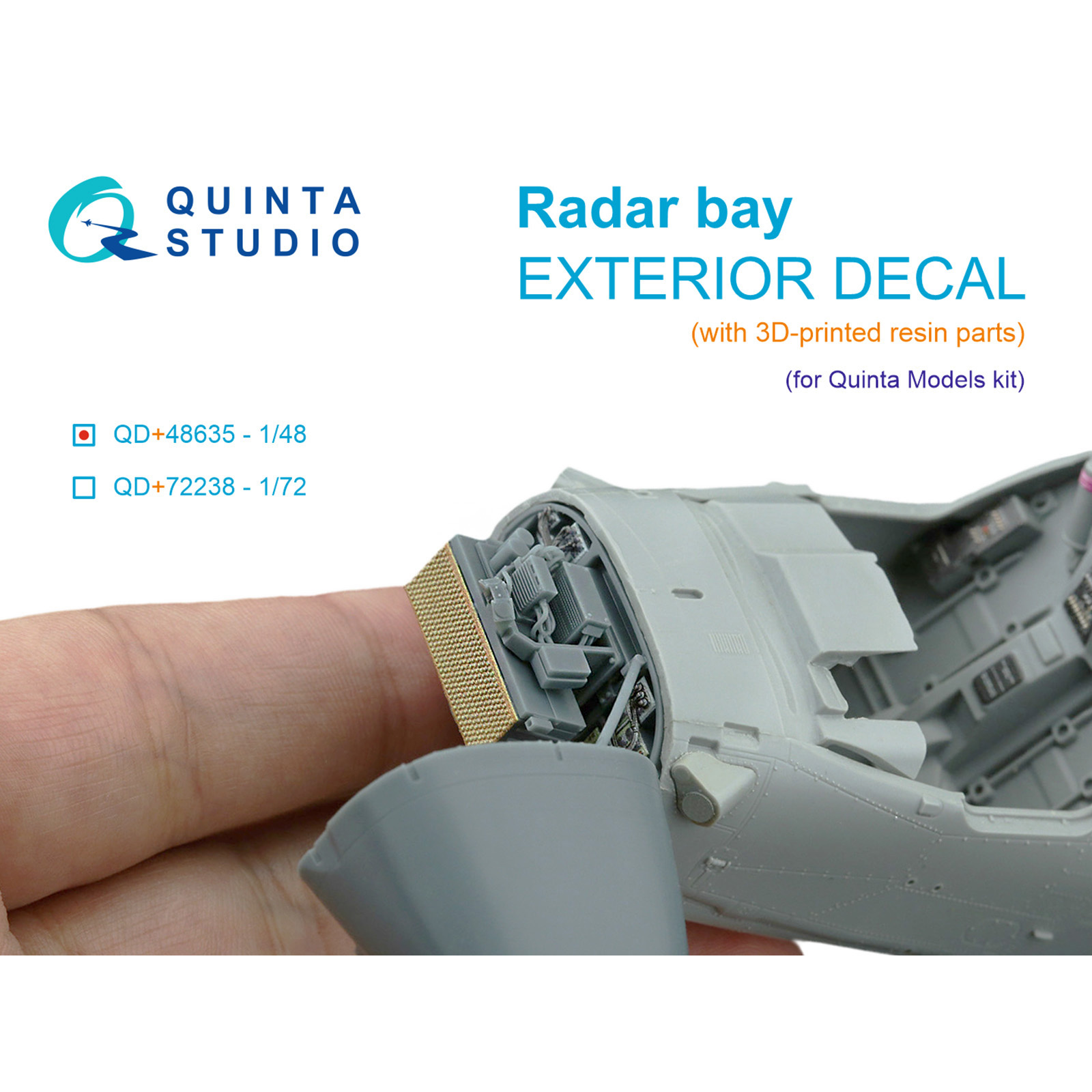 QD+48635 Quinta Studio 1/48 Радарный отсек с носовым конусом для K@-52М (Quinta Models) (с 3D-печатными деталями)