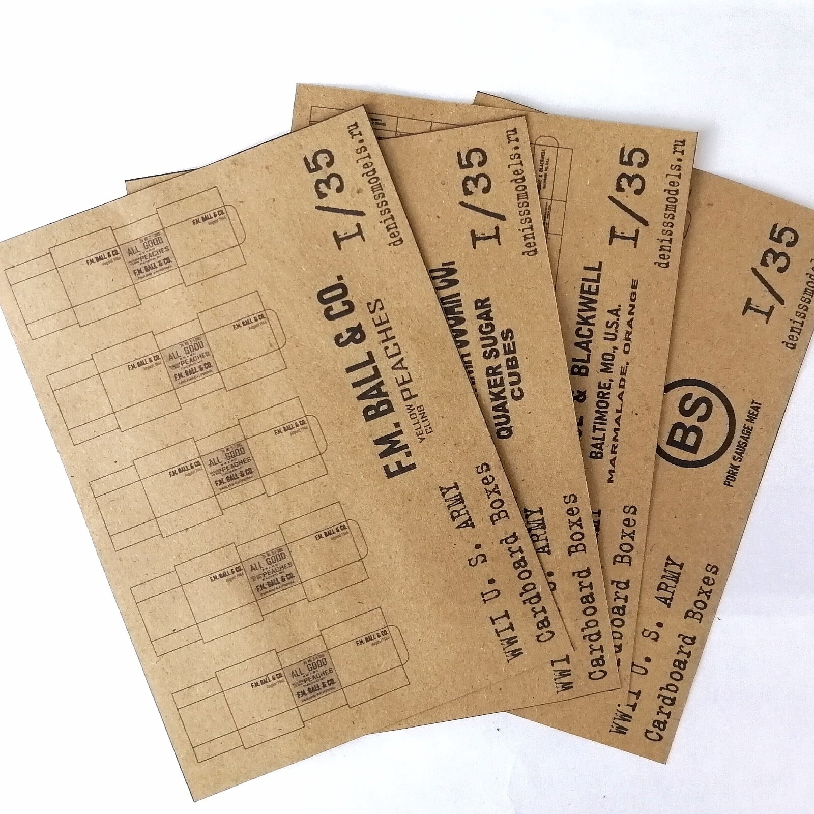 DMS-06035 ДМС 1/35 Картонные коробки армии США времен Второй мировой войны