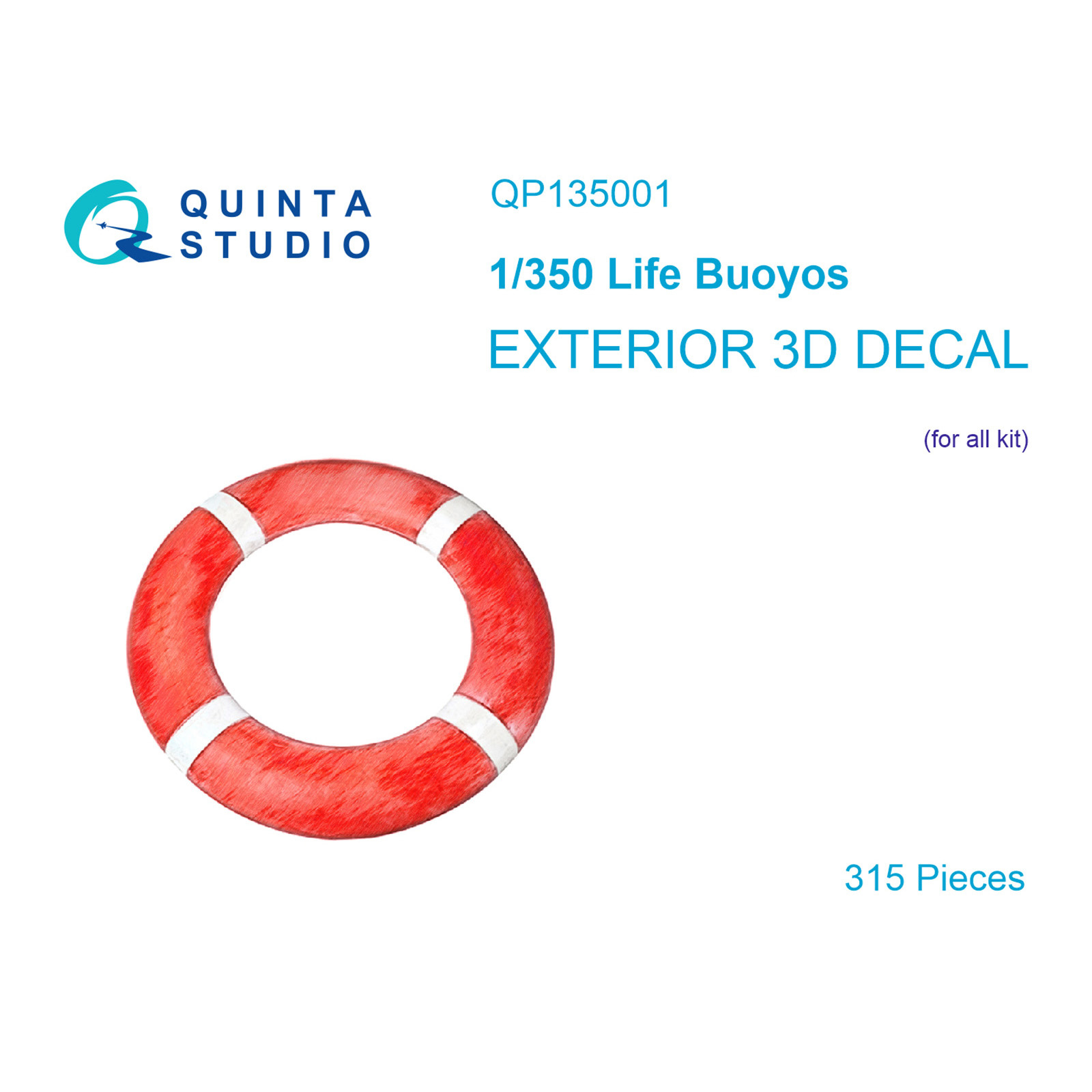 QP135001 Quina Stuido 1/350 Спасательные круги, 315 шт