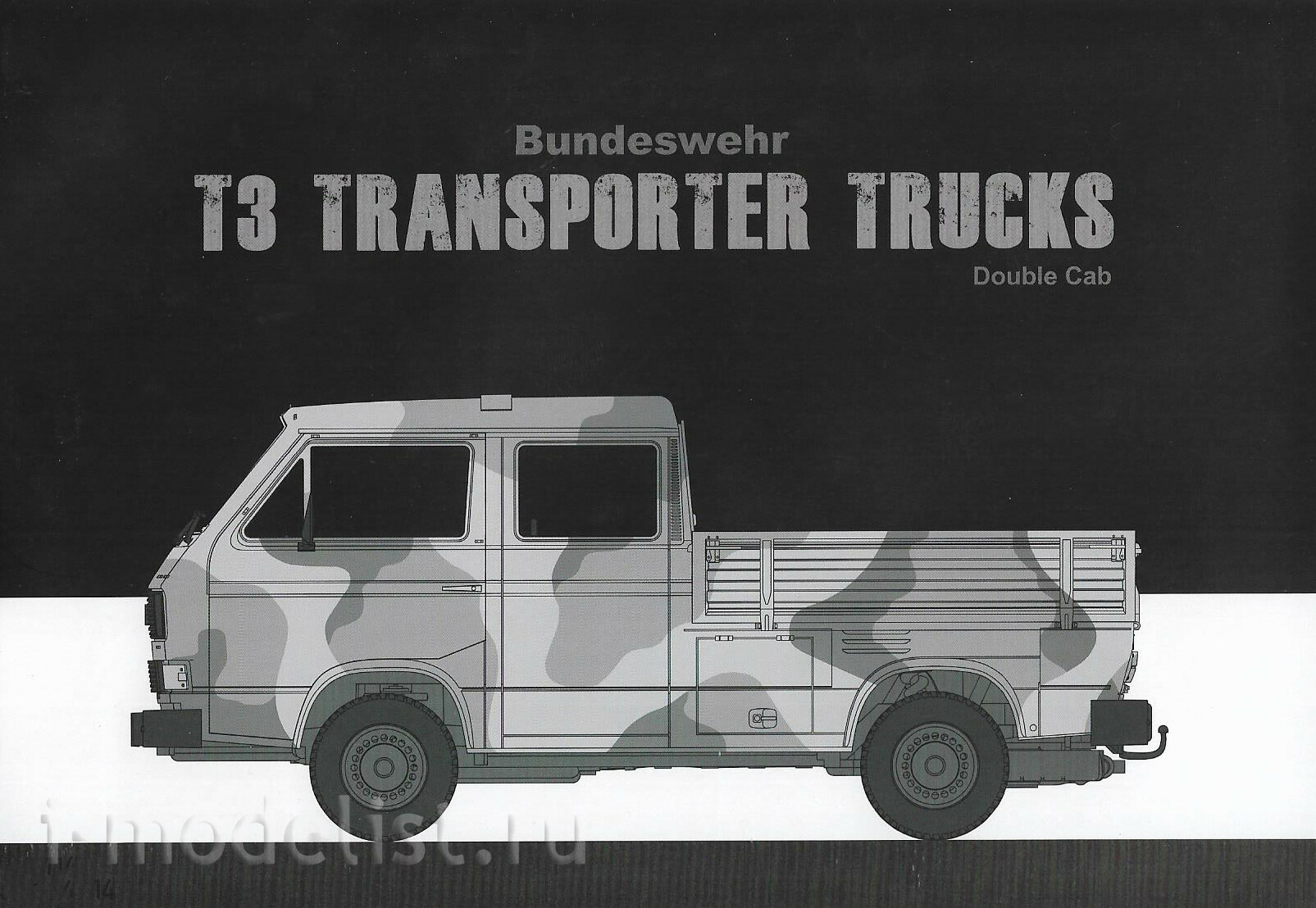 2014 Takom 1/35 BUNDESWEHR T3 TRANSPORTER TRUCKS Double Cab