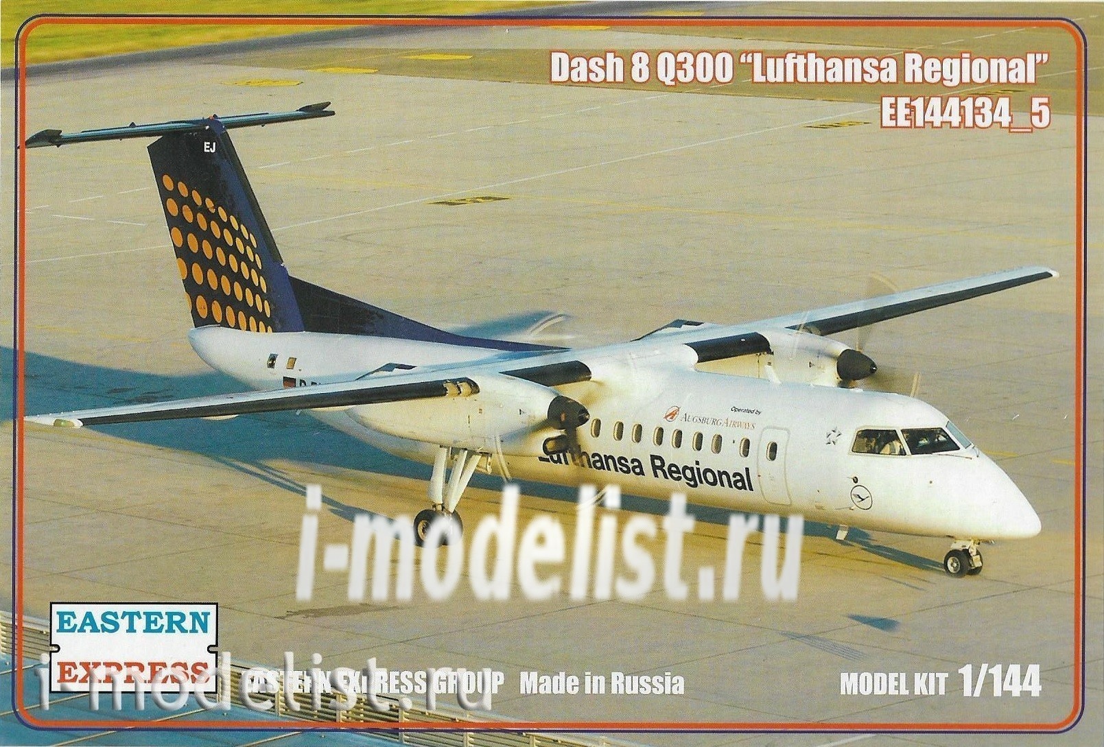 144134-5 Восточный Экспресс 1/144 Dash 8 Q300 Lufthansa :: Сборные модели  :: Авиация :: Восточный экспресс :: 1/144