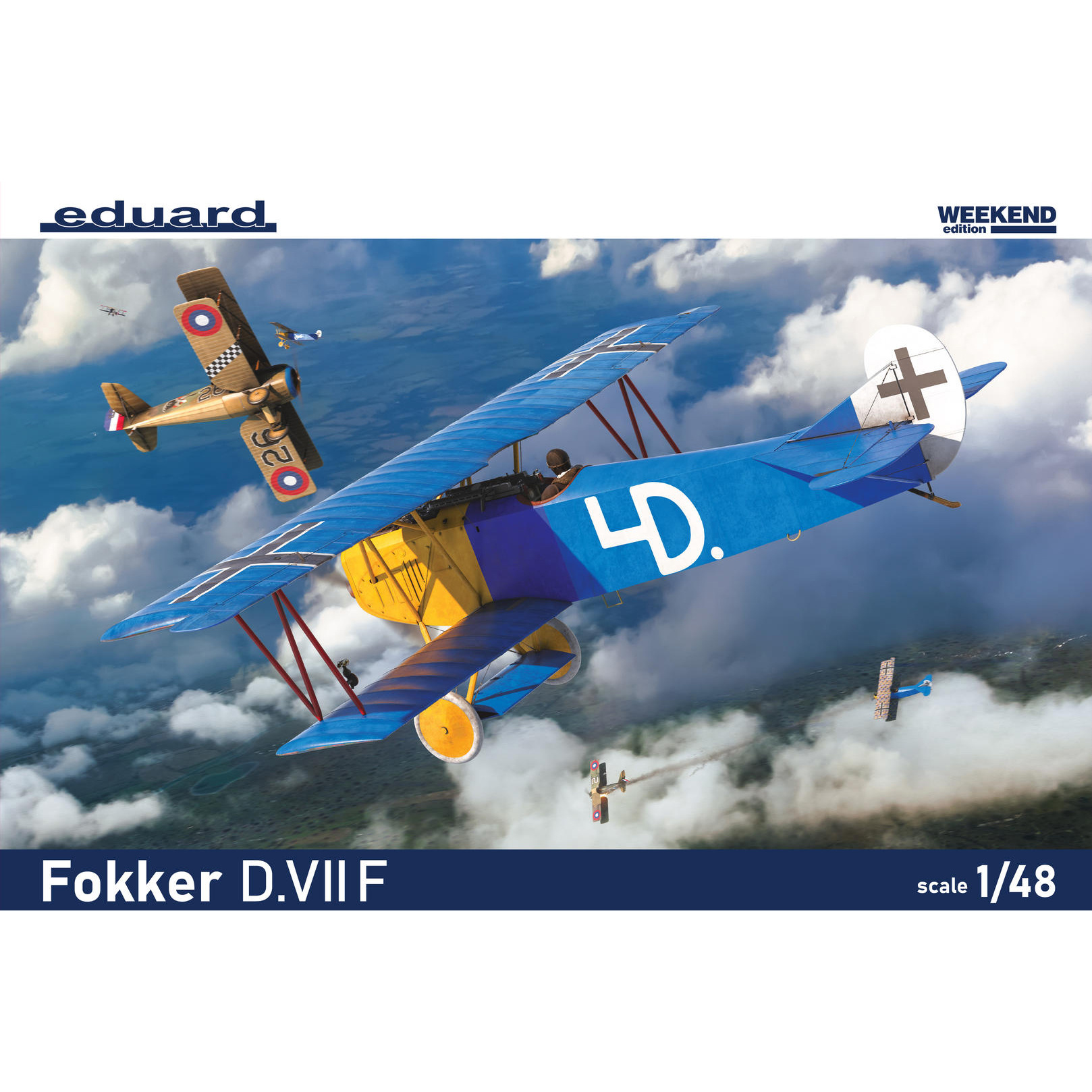 8483 Eduard 1/48 Немецкий истребитель Fokker D. VIIF (Weekend)