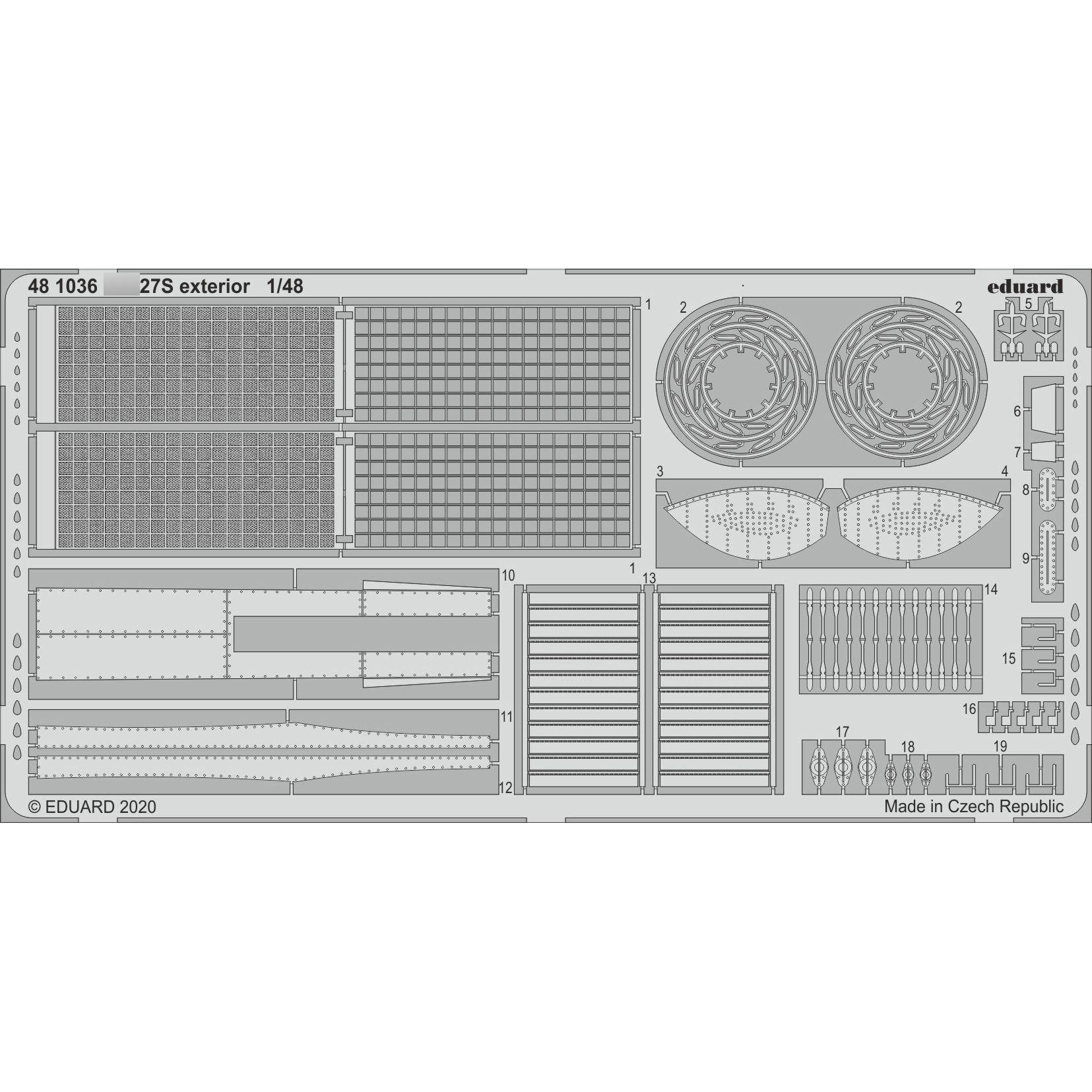 481036 Eduard 1/48 Фототравление для С-27С экстерьер