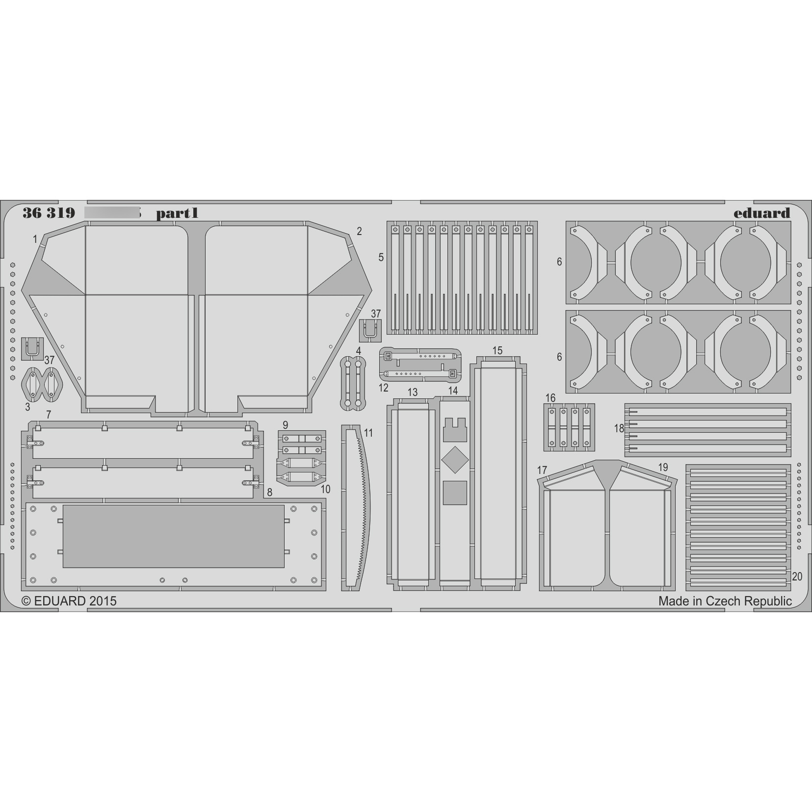 36319 Eduard 1/35 Фототравление для тип 34/85
