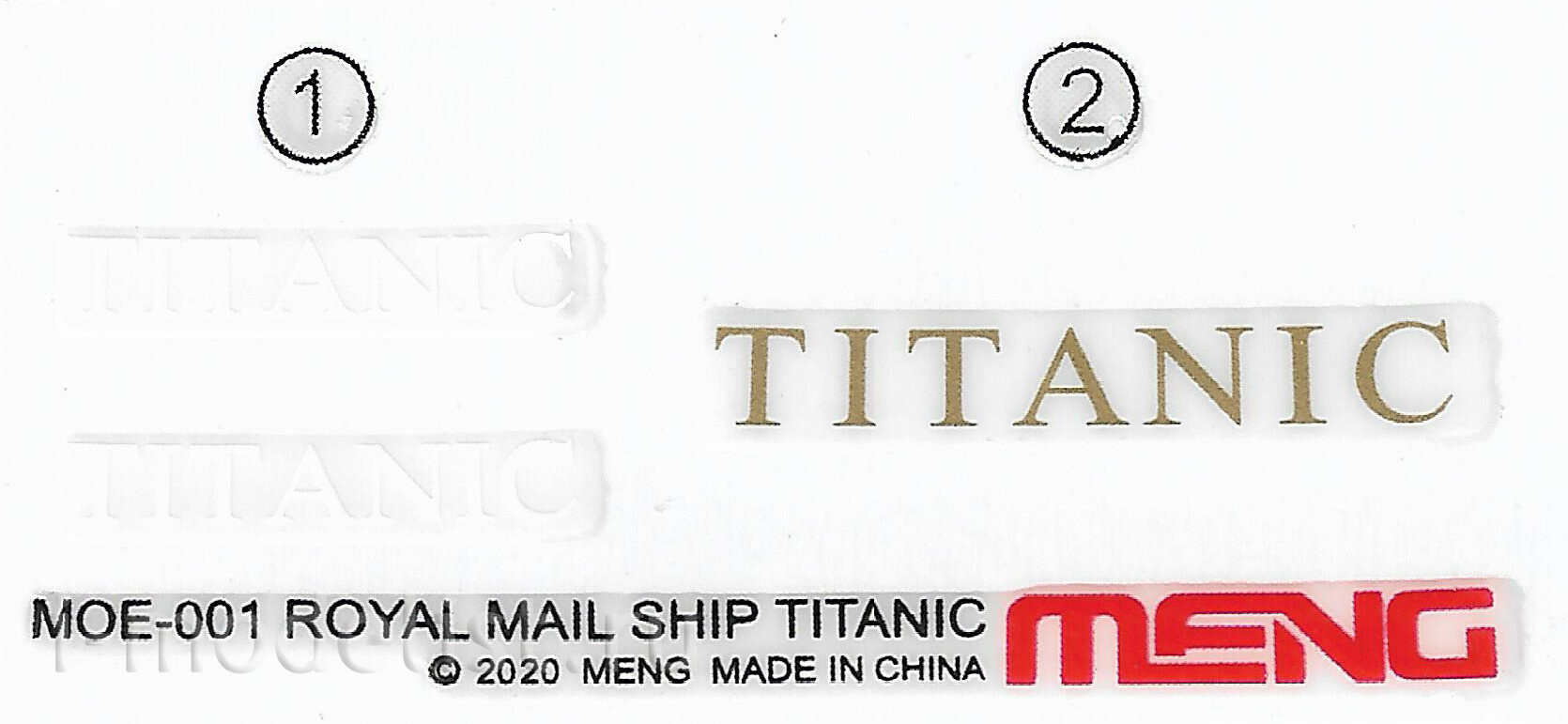 MOE-001 Meng Royal Mail Ship Titanic (Cartoon Series)