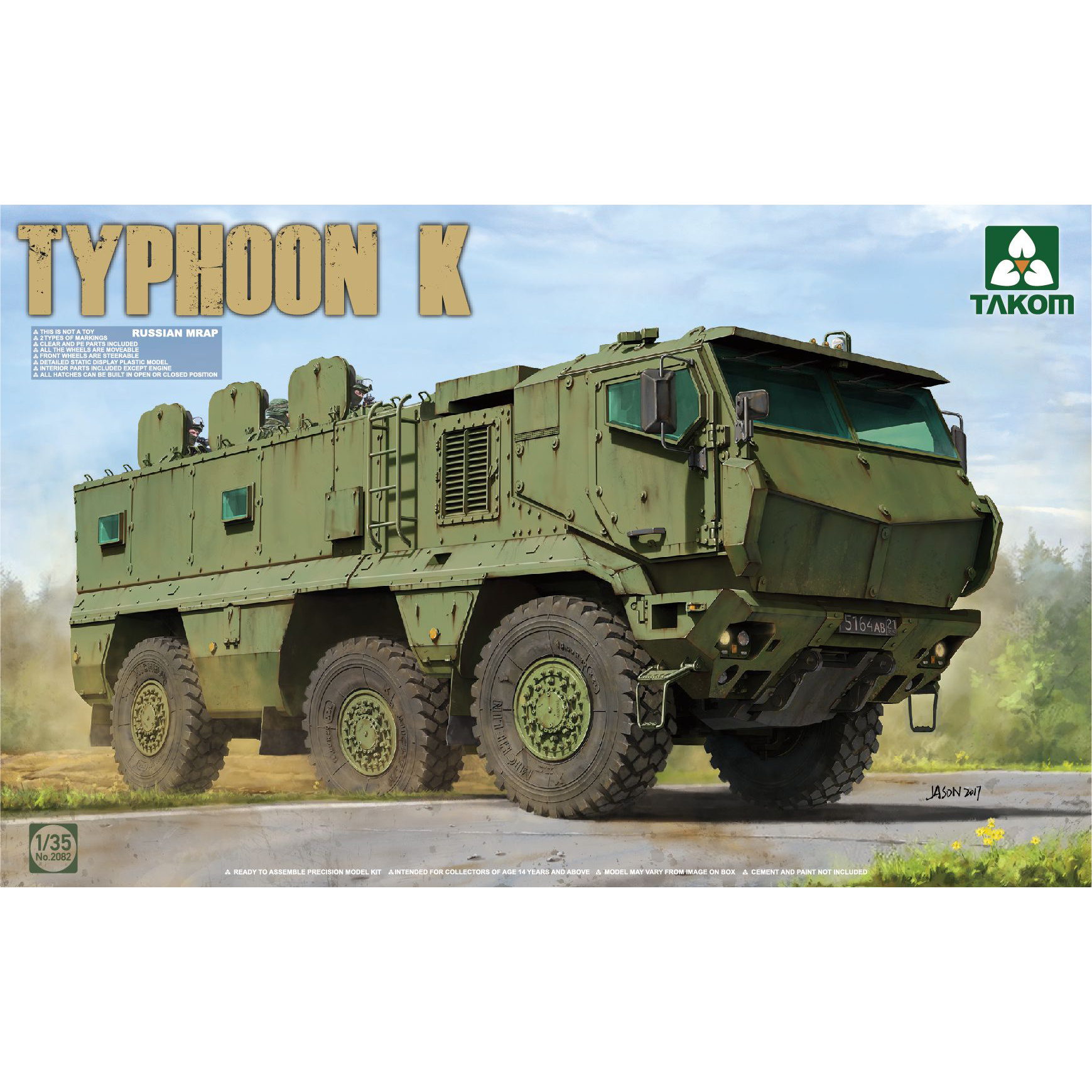 2082 Takom 1/35 Российский бронеавтомобиль «Typhoon-K»