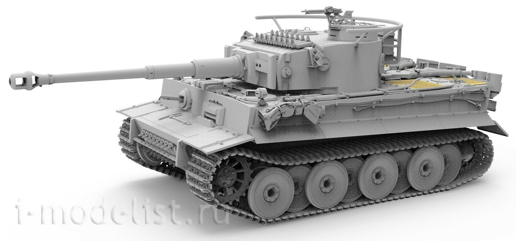 BT-023 Border Model 1/35 Немецкий танк Tiger I с фигуркой командира из смолы