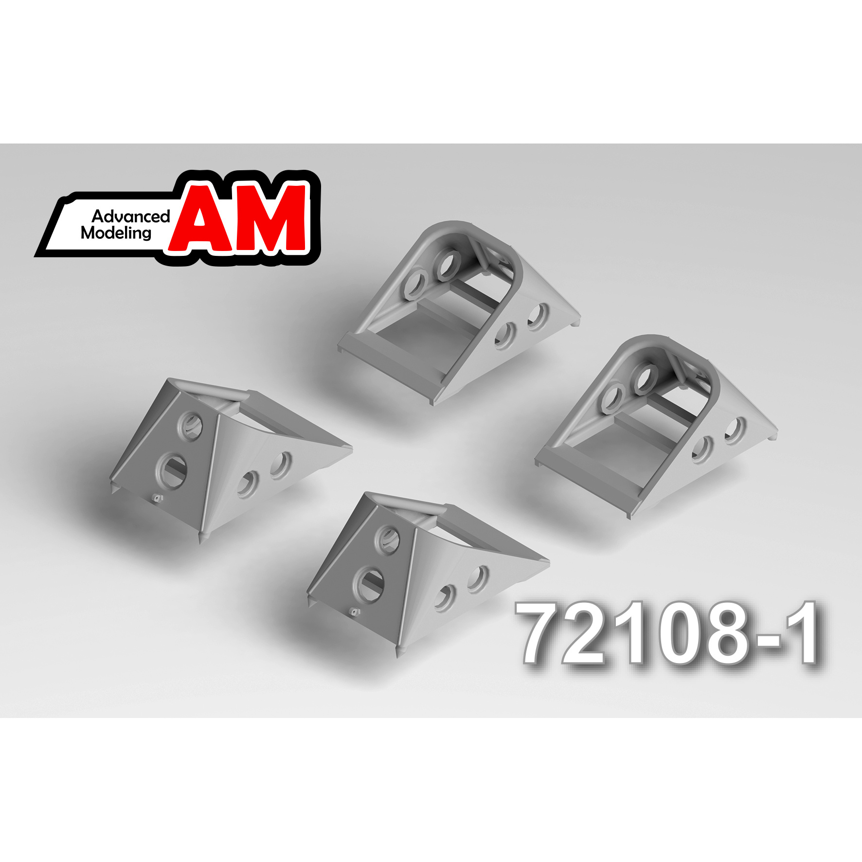 АМC72108-1 Advanced Modeling 1/72 Колодки под колеса шасси «широкие» (6 шт.)