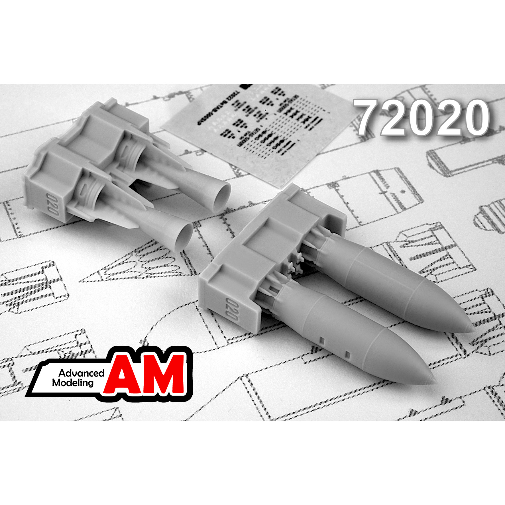 AMC72020 Advanced Modeling 1/72 ФАБ-500Т, термостойкая фугасная авиабомба калибра 500 кг