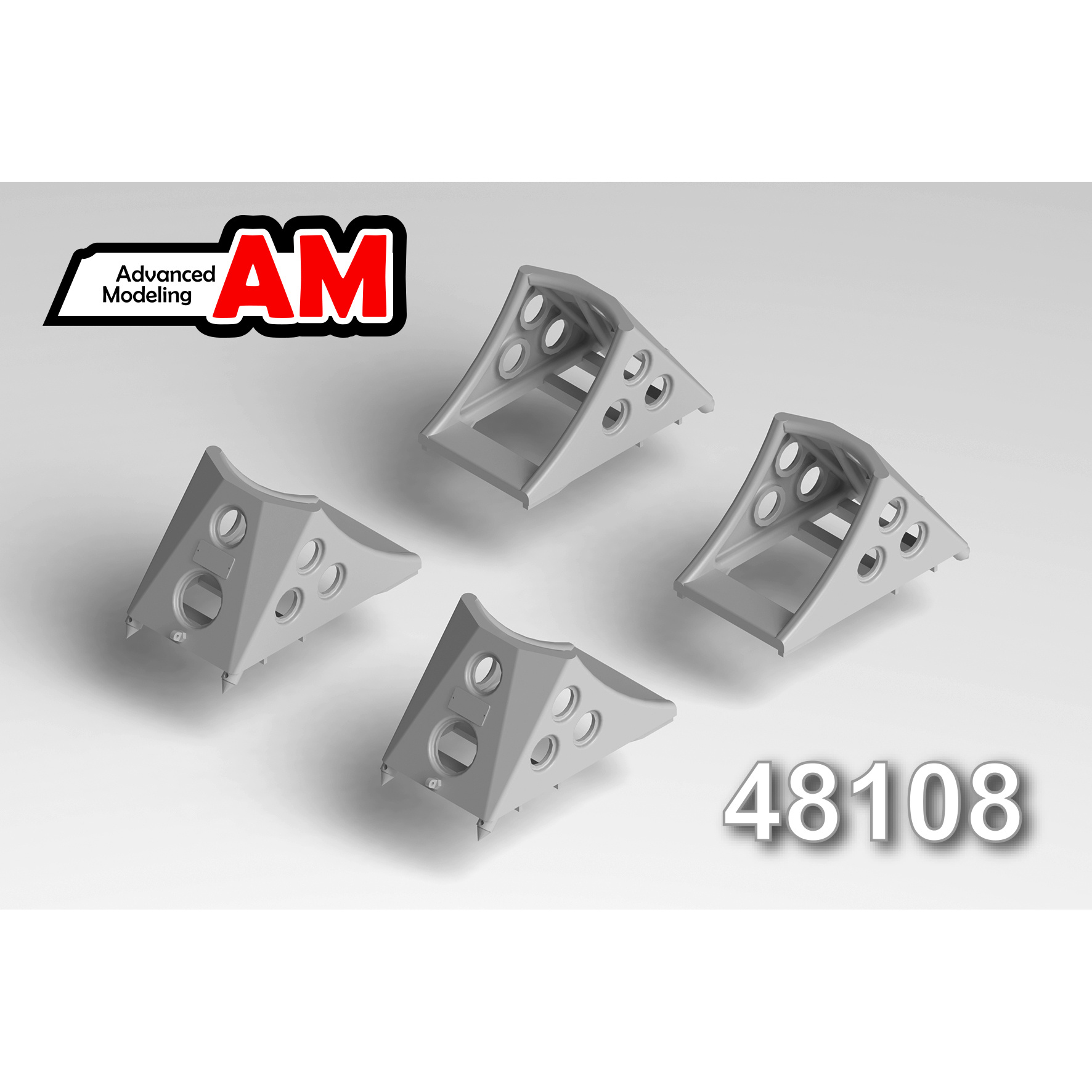 АМC48108 Advanced Modeling 1/48 Колодки под колеса шасси «средние» набор №1