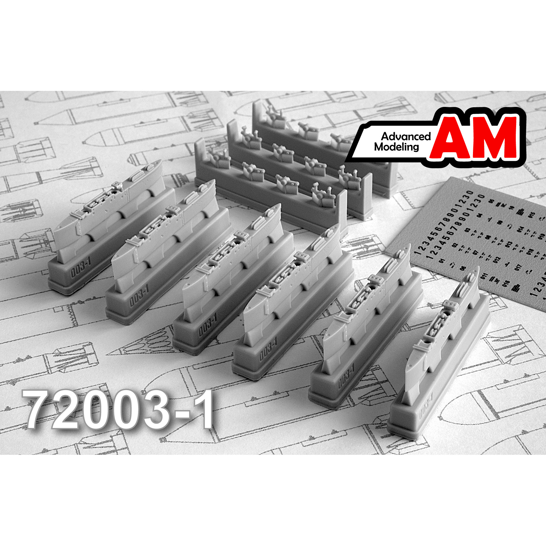АМС72003-1 Advanced Modeling 1/72 Балочный держатель БД3-57КР-ВМ