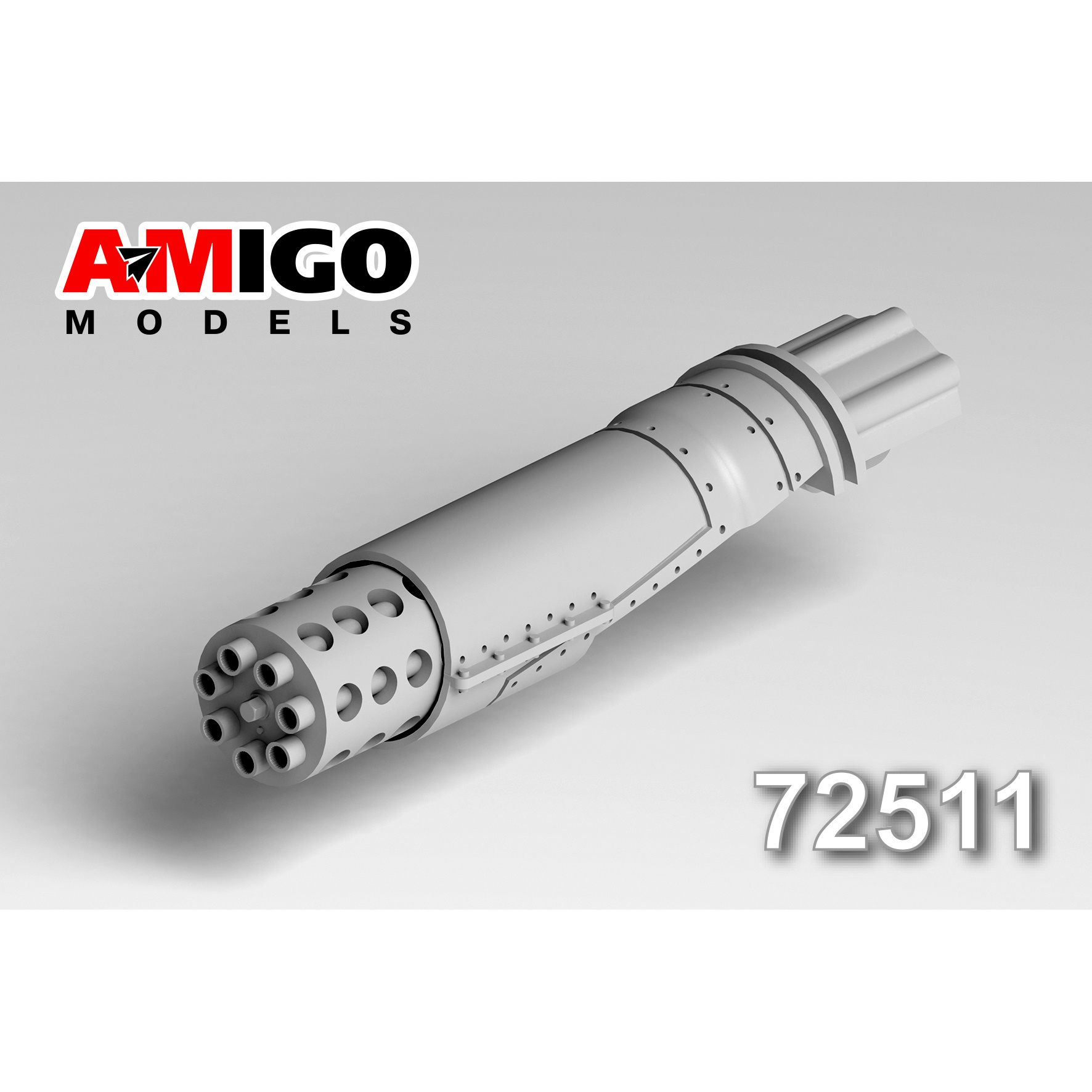 AMG72511 Amigo Models 1/72 A-10C Блок стволов пушки GAU-8 для модели G.W.H.