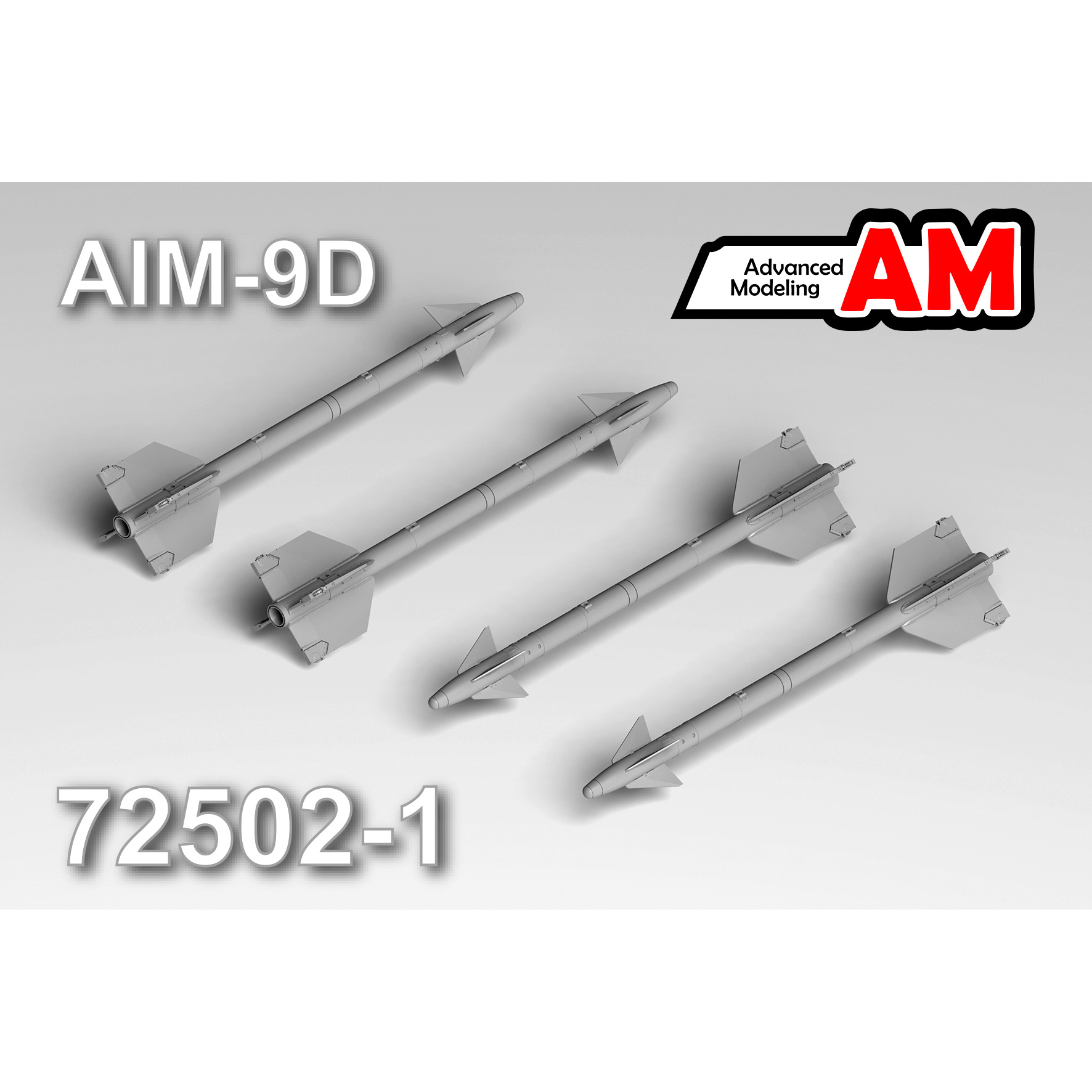 АМC72502-1 Advanced Modeling 1/72 Набор из 4-х моделей ракет AIM-9D