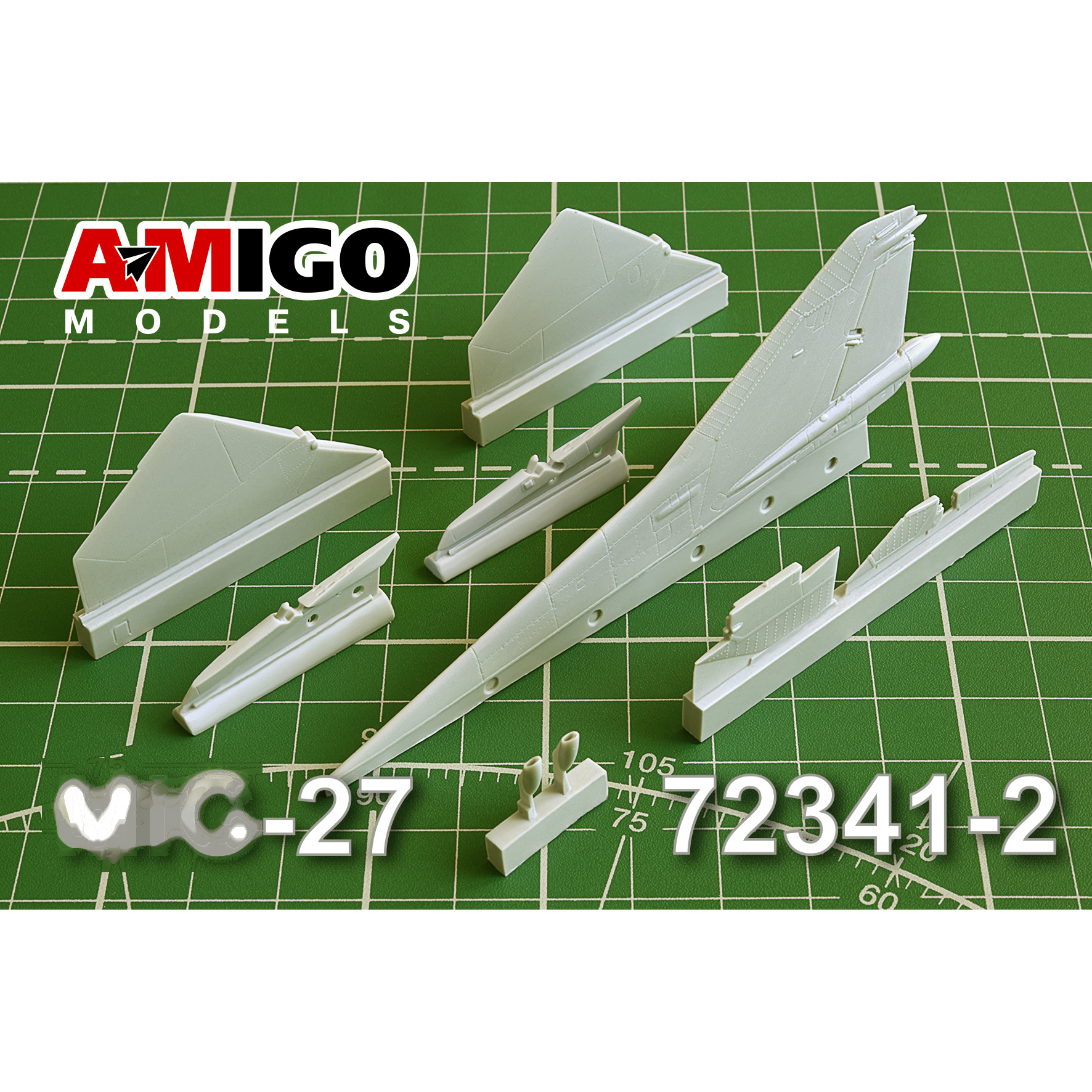 АМG72341-2 Amigo Models 1/72 Киль и стабилизатор для модели MiGG-27