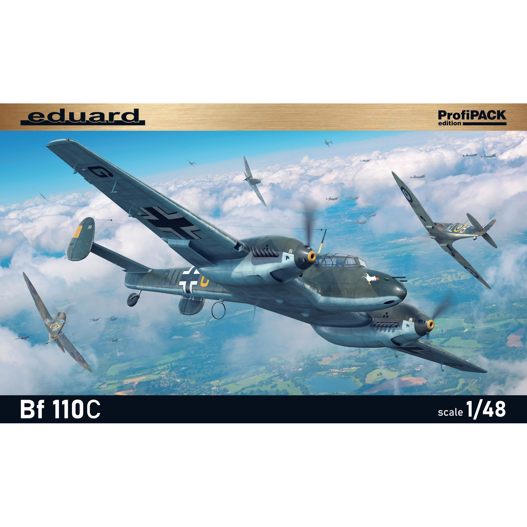 8209 Eduard 1/48 Немецкий истребитель Bf 110C (ProfiPACK)