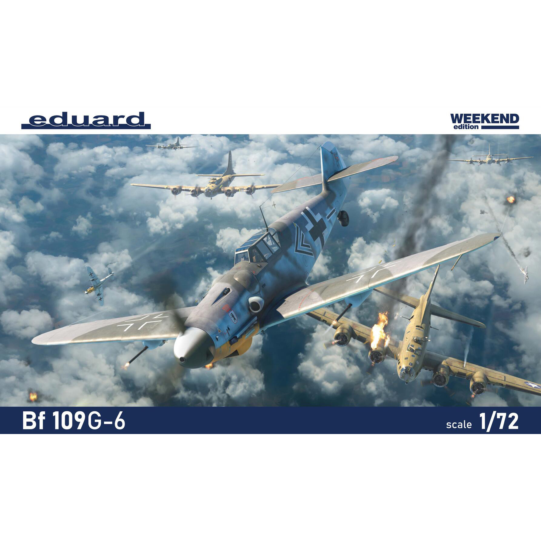 7475 Eduard 1/72 Немецкий истребитель Bf 109G-6 (Weekend)