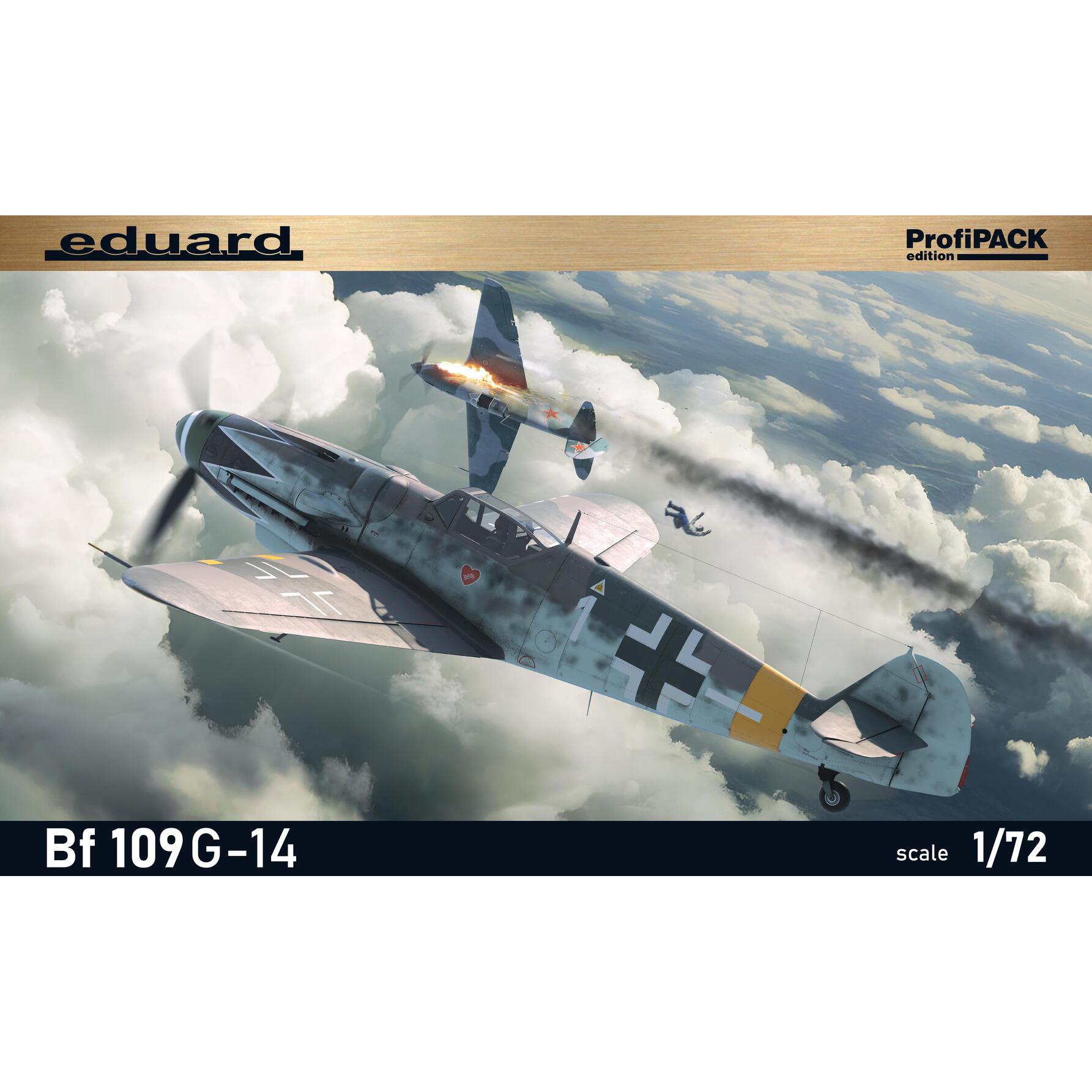70161 Eduard 1/72 Немецкий истребитель Bf 109G-14 (ProfiPACK)