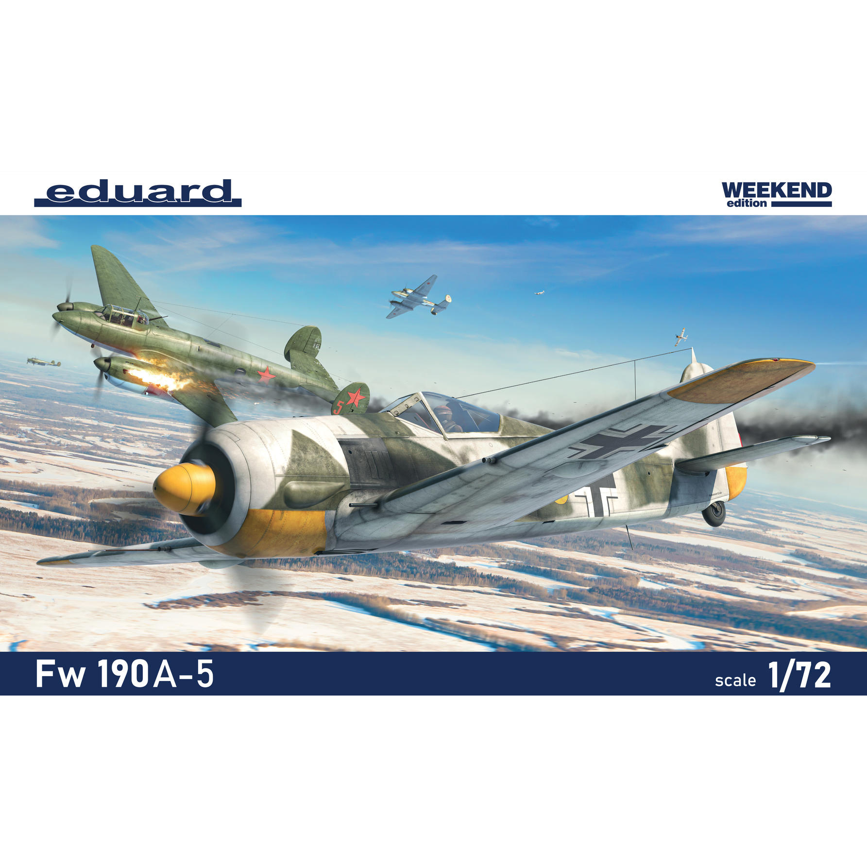 7470 Eduard 1/72 Немецкий истребитель Fw 190A-5 (Weekend)