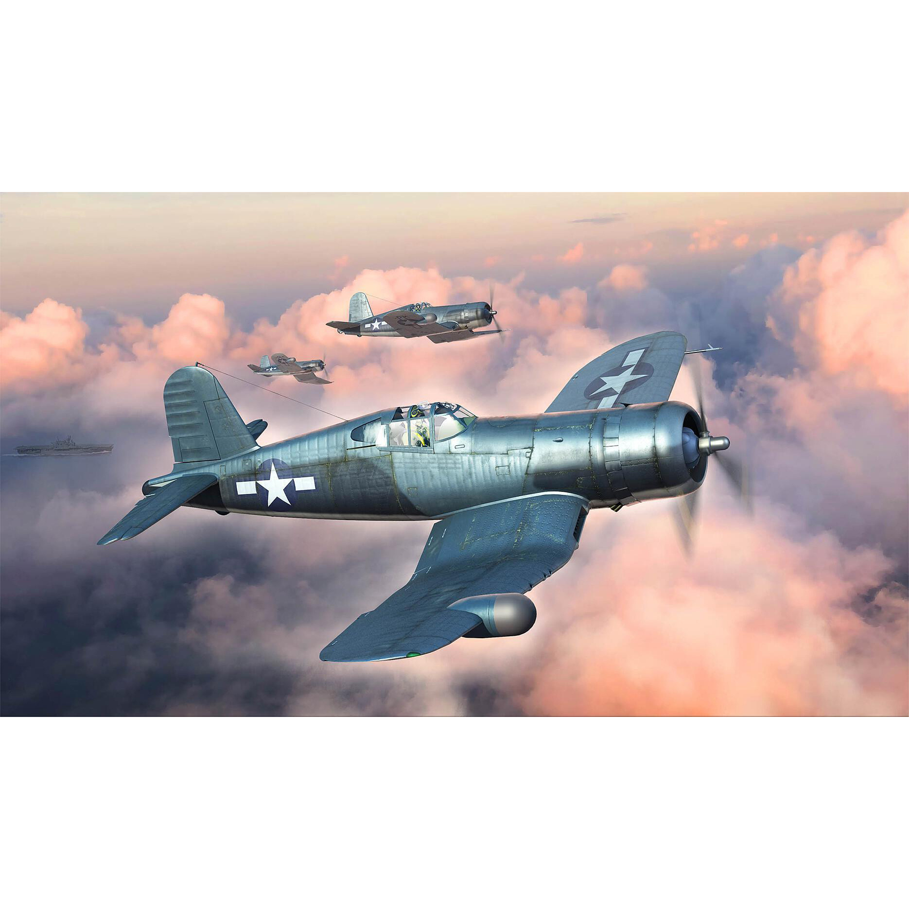 80385 HobbyBoss 1/48 Истребитель F4U-2 Corsair